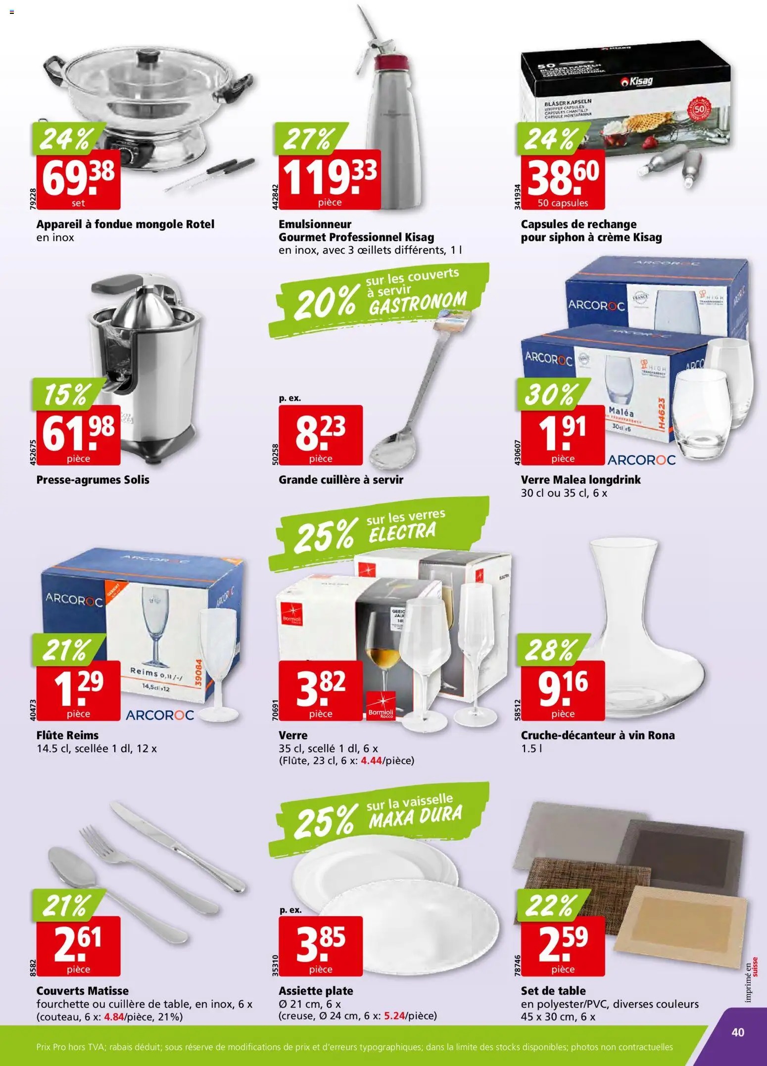 Aligro Aktionen Chavannes, Matran, Genève, Sion – gültig ab 15.12.2025 | Seite: 40 | Produkte: Fondue, Creme