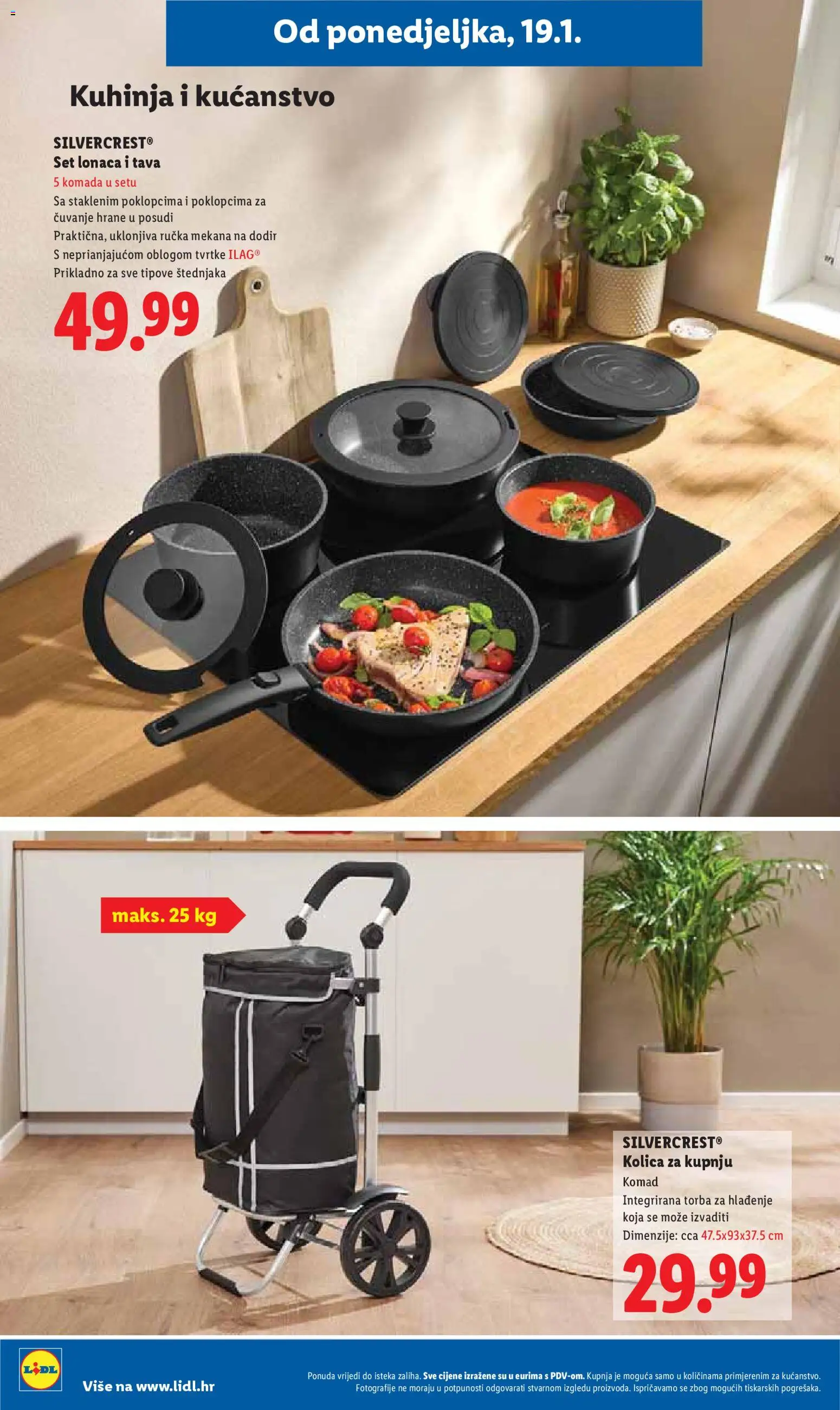 Lidl katalog | vrijedi od 19.01.2026 | Stranica: 34 | Proizvodi: Kolica, Kuhinja, Tava, Torba