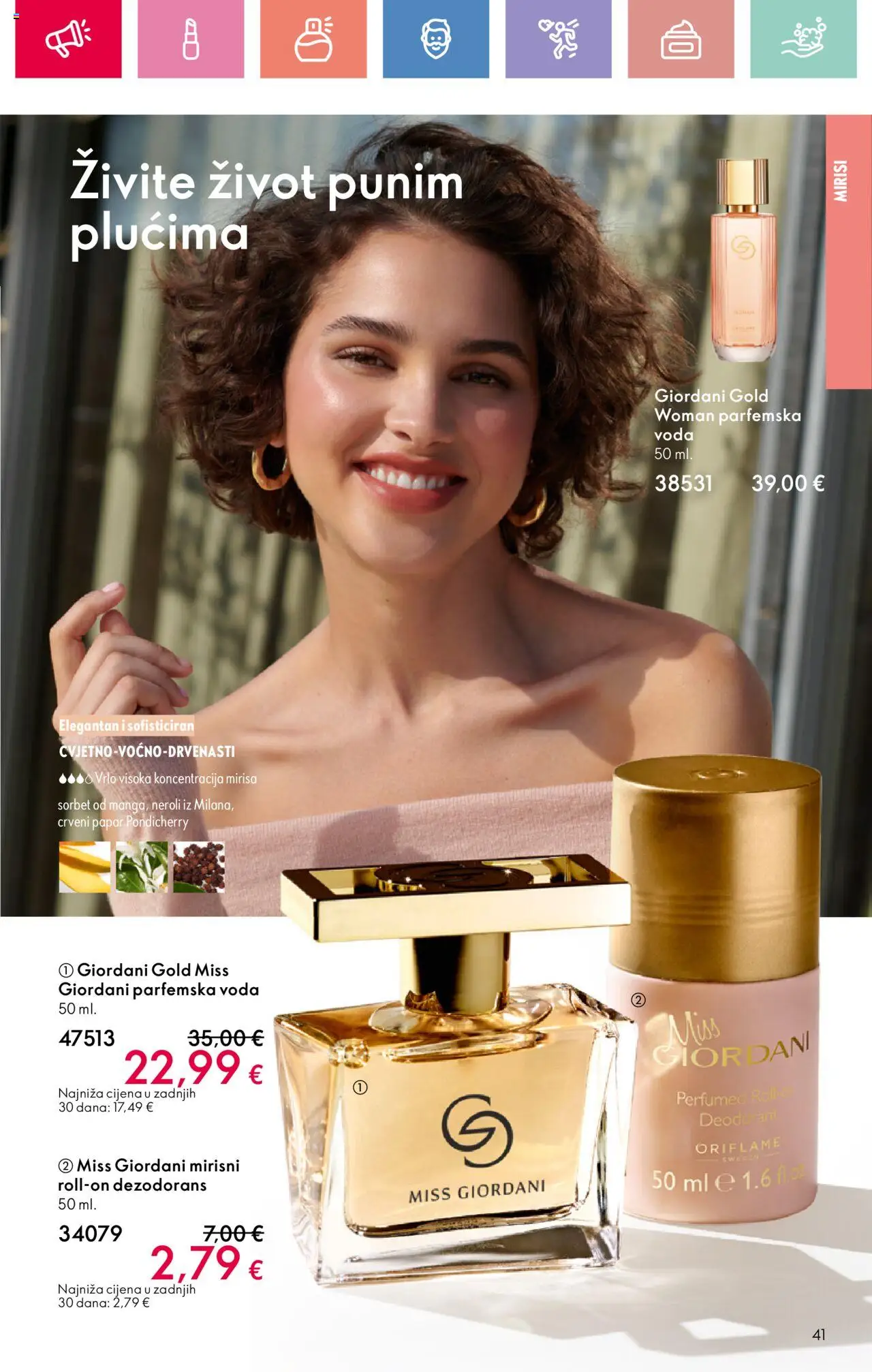 Oriflame katalog | vrijedi od 03.08.2025 | Stranica: 41 | Proizvodi: Dezodorans, Voda, Papar