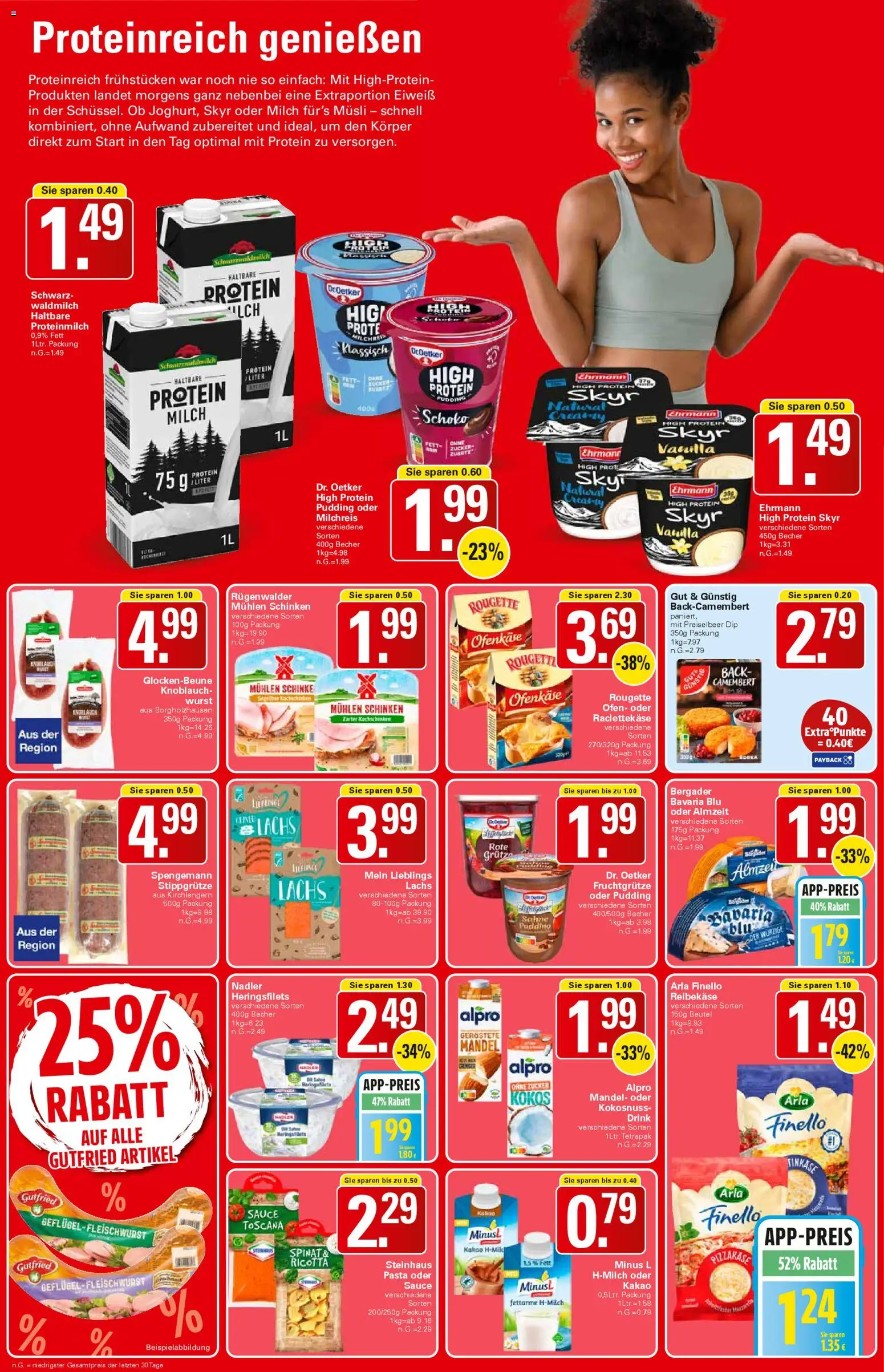 WEZ Prospekt – gültig ab 26.01.2026 | Seite: 10 | Produkte: Milch, Lachs, Zucker, Knoblauch