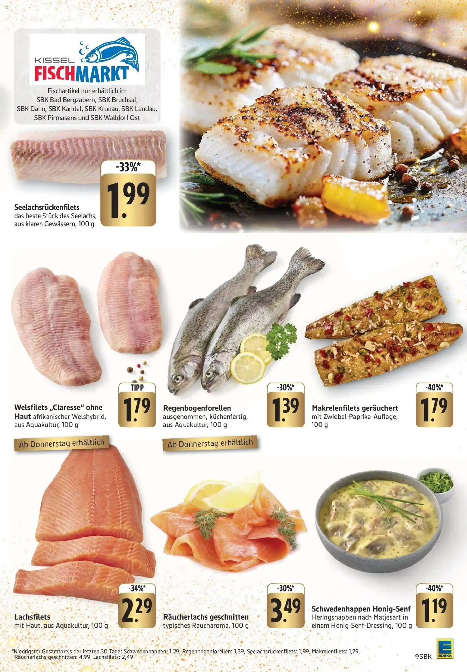 Edeka prospekt Pirmasens	 – gültig ab 15.12.2025 | Seite: 9 | Produkte: Bad, Räucherlachs