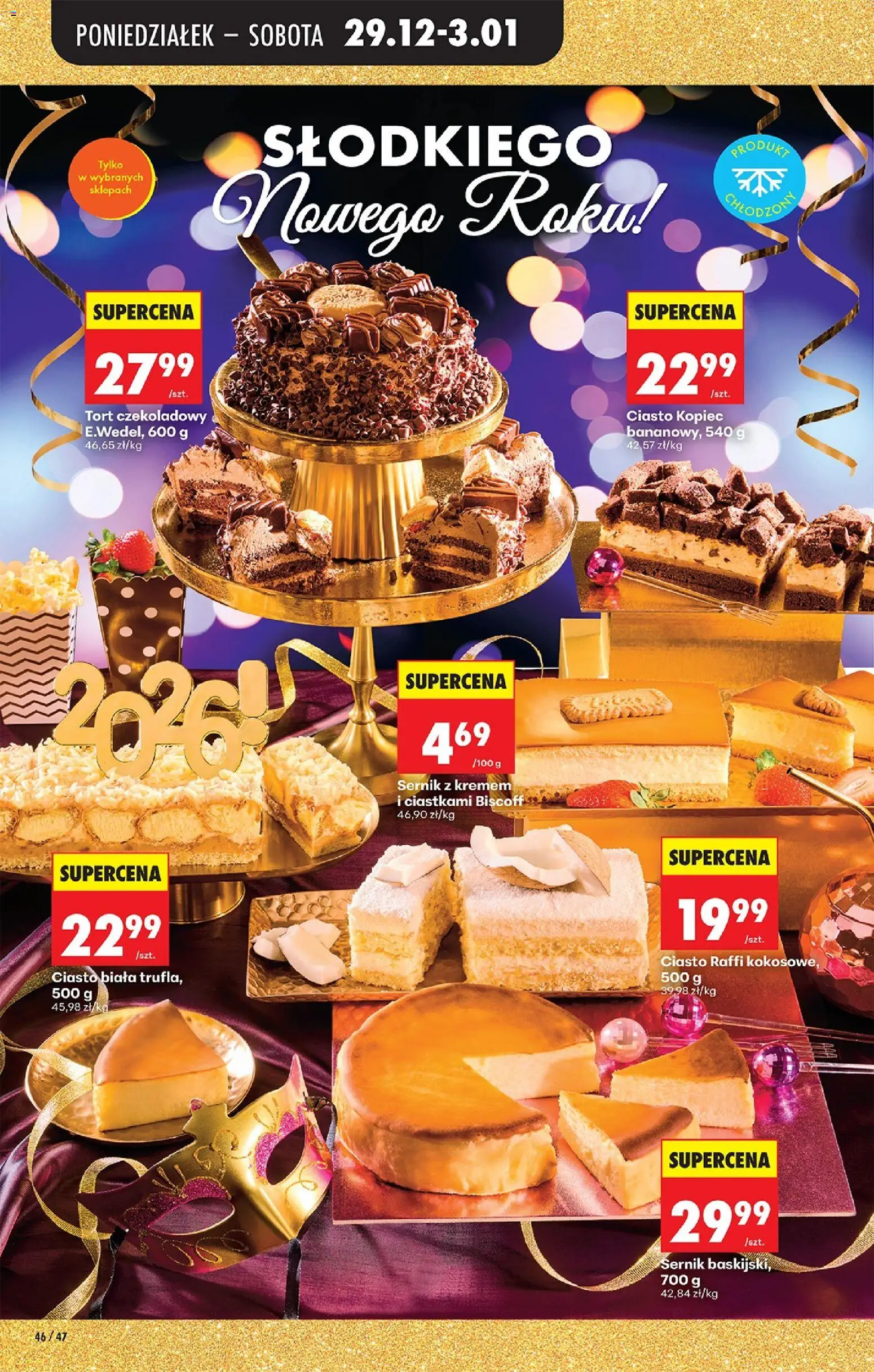 Biedronka gazetka od 29.12.2025 | Strona: 56 | Produkty: Ciasto, Tort