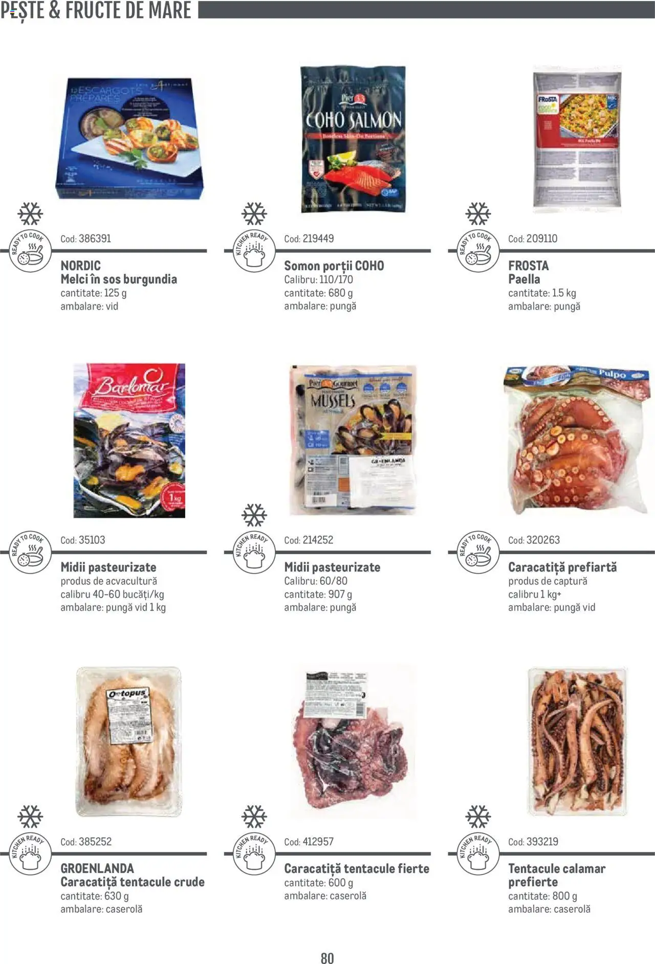 Noul catalog Metro – valabil de la 14.11.2024 | Pagină: 80 | Produse: Pungă, Pește, Fructe, Fructe De Mare