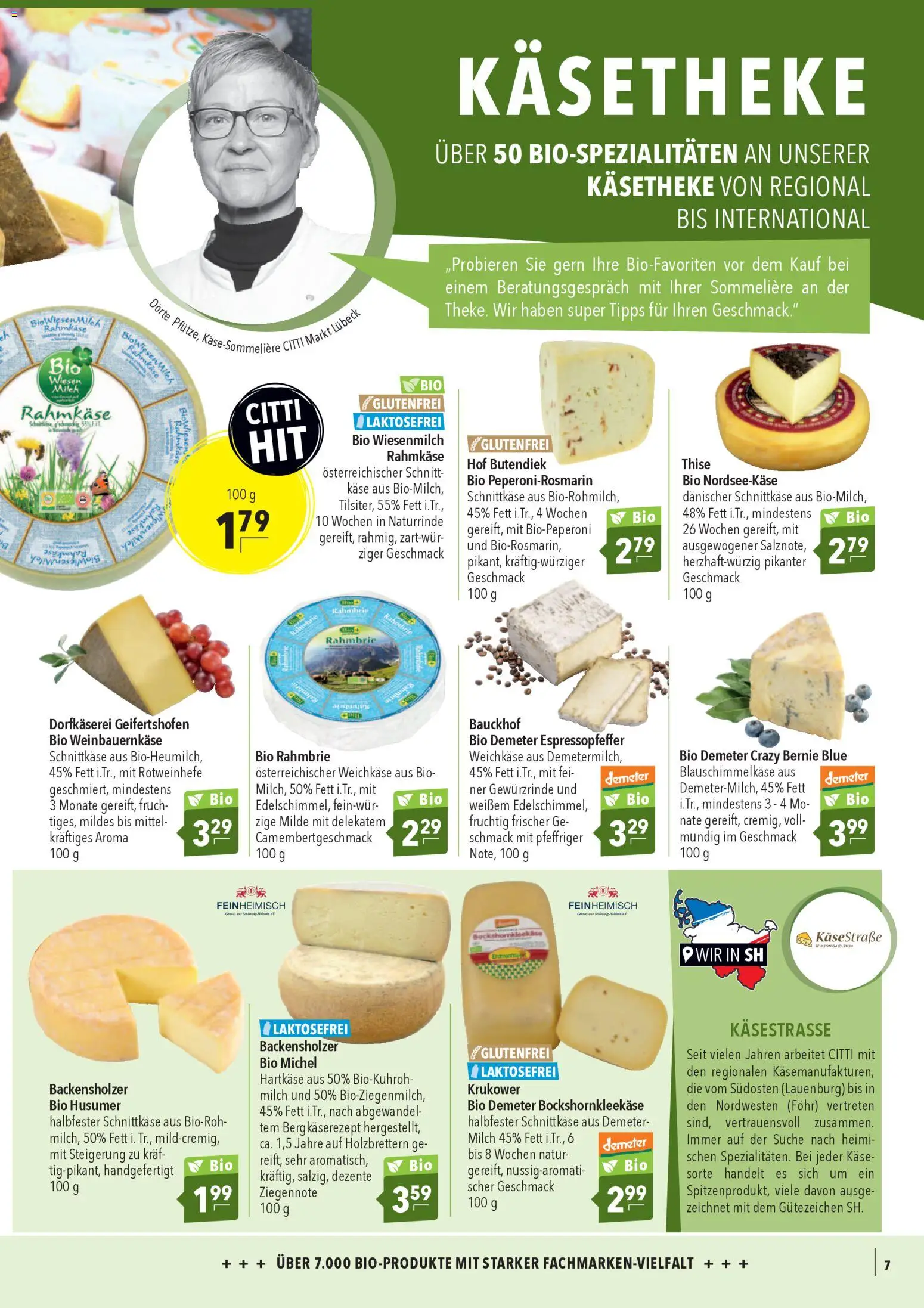 CITTI Markt Bio logisch! – gültig ab 01.04.2026 | Seite: 7 | Produkte: Milch, Käse