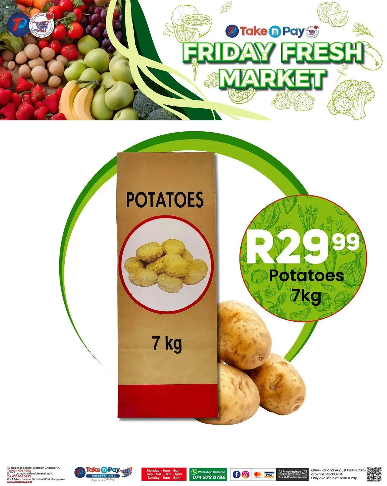 Take n Pay Friday Specials │ valid from 22.08.2025 | Page: 10 | Products: Potatoes
