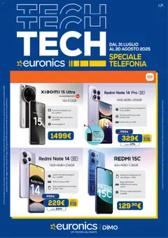 Anteprima del volantino Euronics Torino catalogo valido a partire dal 31.07.2025