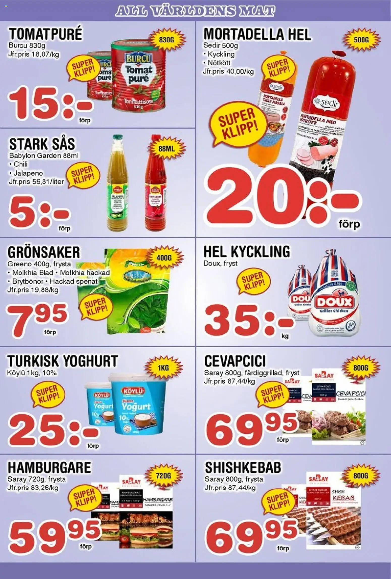 Nya Pulsen reklamblad aktuell från 10.11.2025 | Sida: 15 | Produkter: Hamburgare, Tomatpure, Chili, Nötkött