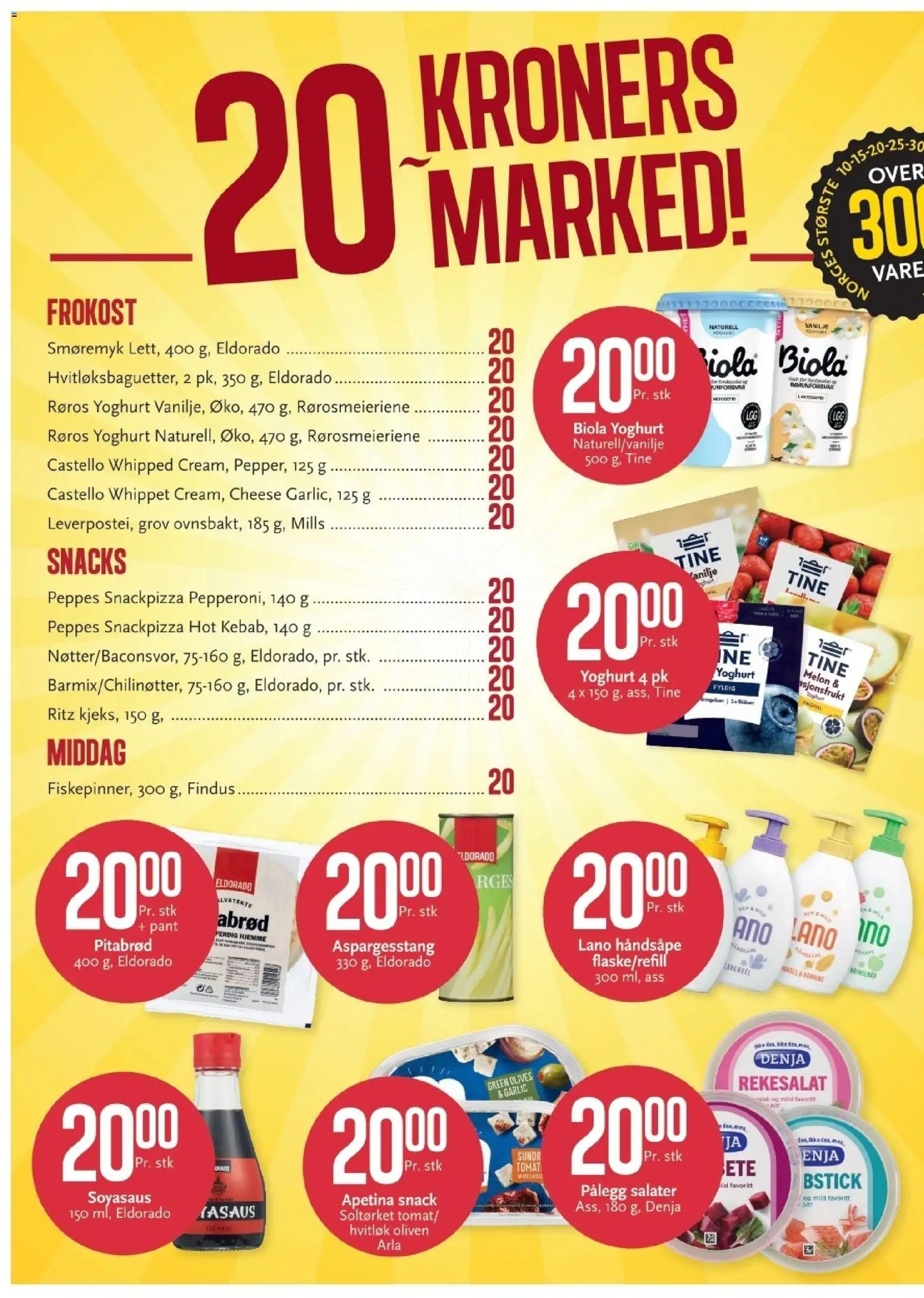 {H1} | Side: 6 | Produkter: Snacks, Форель, Hvitløk, Бекон