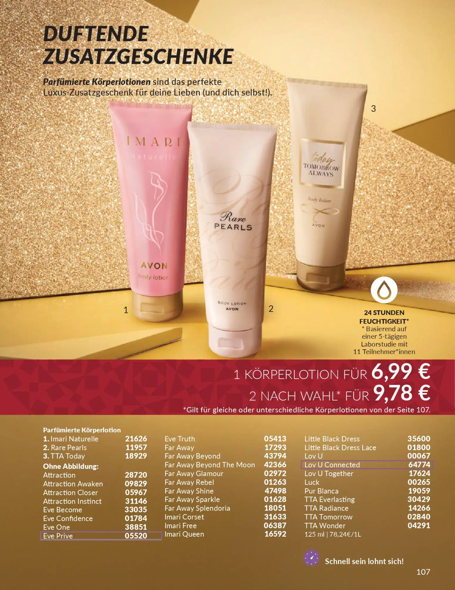 Avon - Black Friday – gültig ab 01.11.2025 | Seite: 109 | Produkte: Body Lotion, Körperlotion