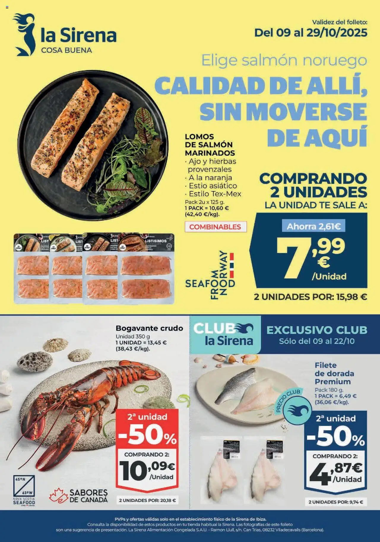 La Sirena - Ibiza │ válido desde el 09.10.2025 | Página: 1 | Productos: Té, Filete