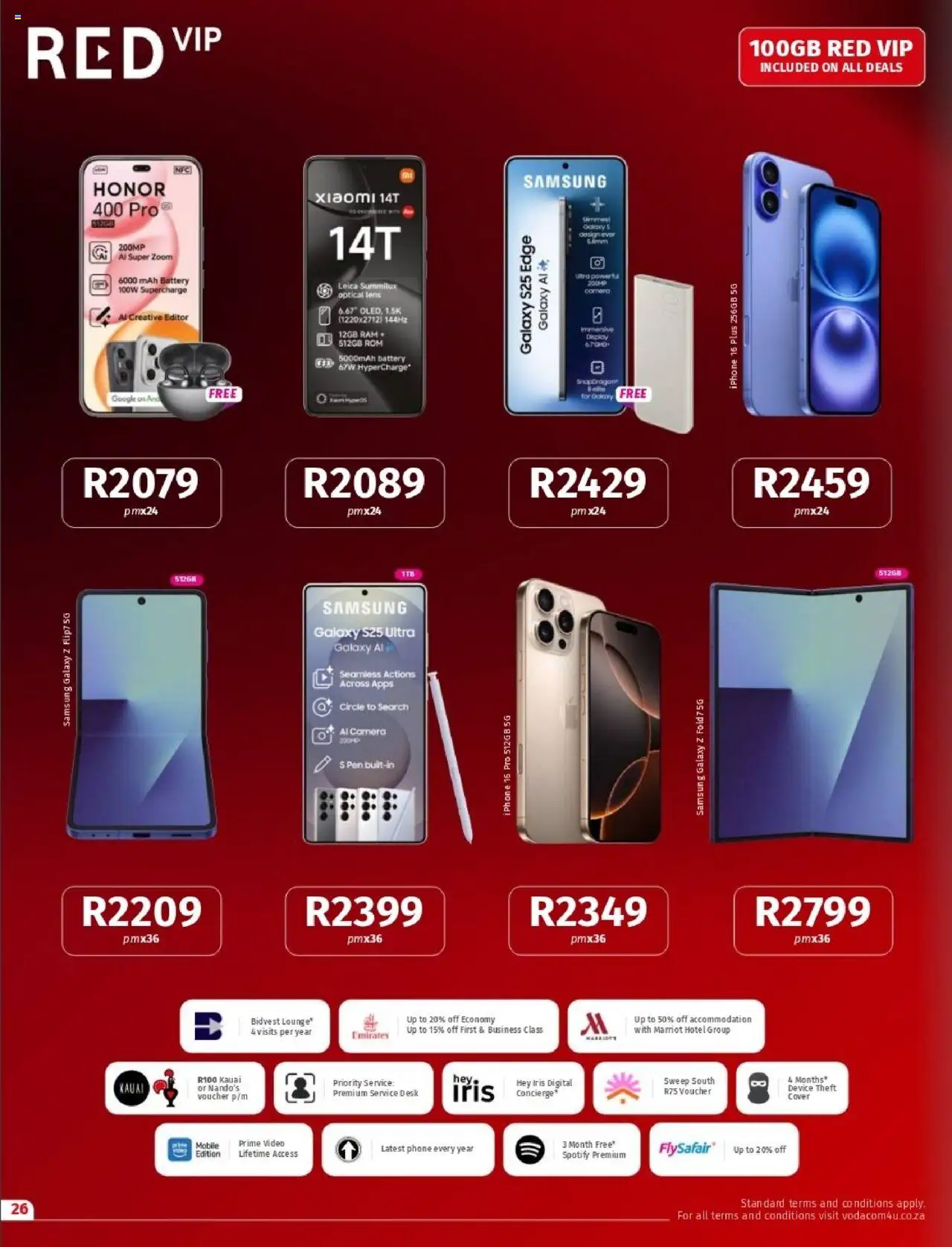 New Vodacom catalogue – valid from 09.09.2025 | Page: 26 | Products: Phone, Desk, Battery, Pen