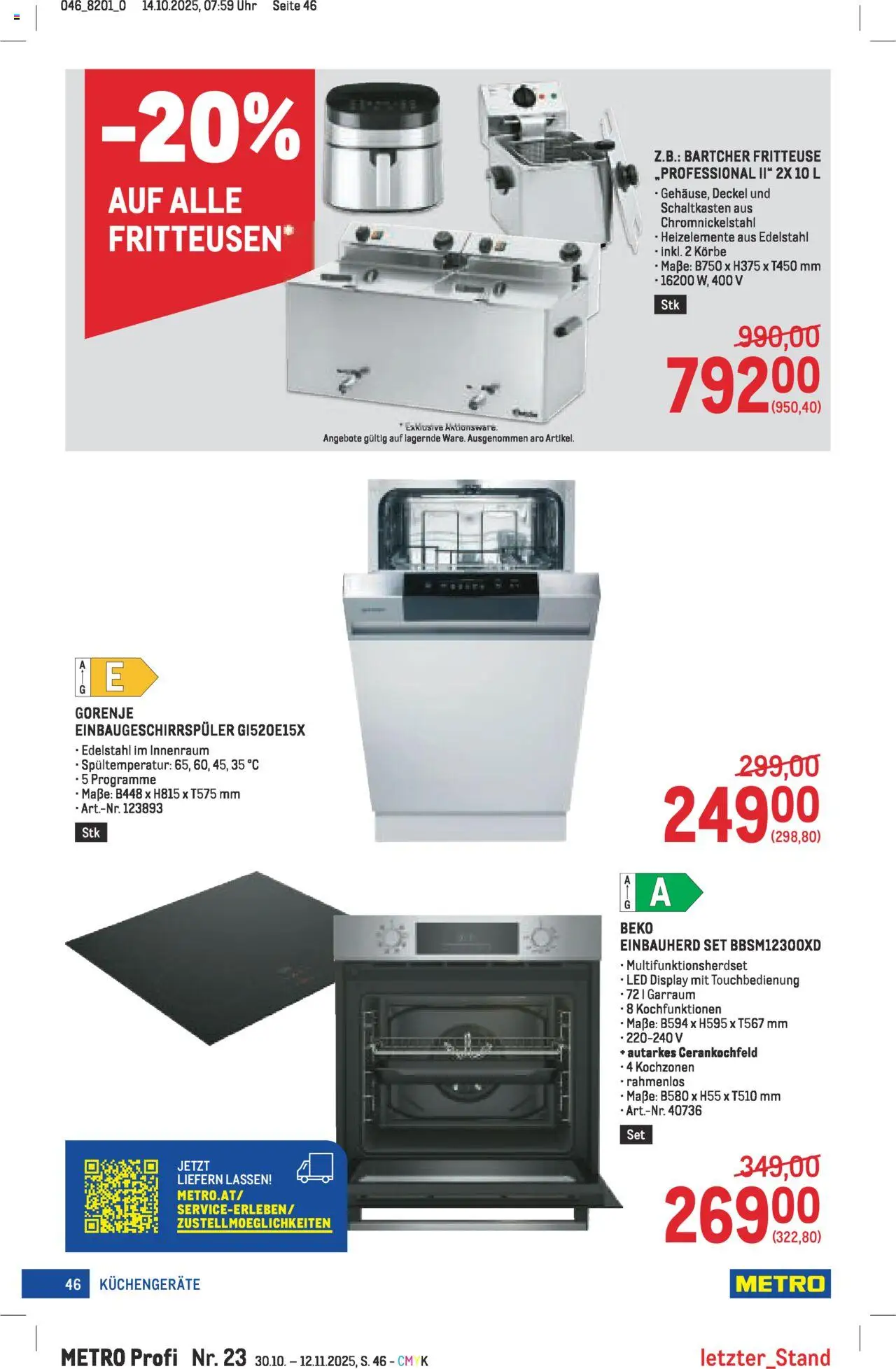 Metro angebote Profi gültig ab 30.10.2025 | Seite: 46 | Produkte: Uhr