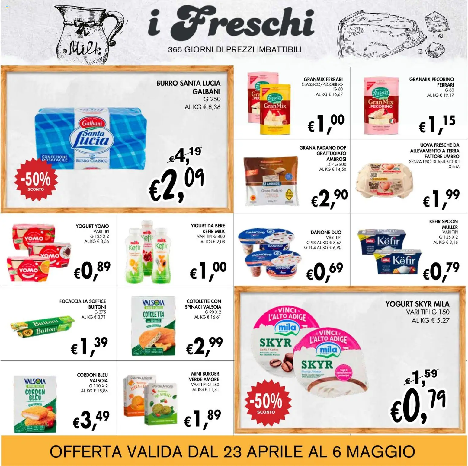 Volantino Coal del 23.04.2026 | Pagina: 11 | Prodotti: Yogurt, Uova, Focaccia, Pecorino