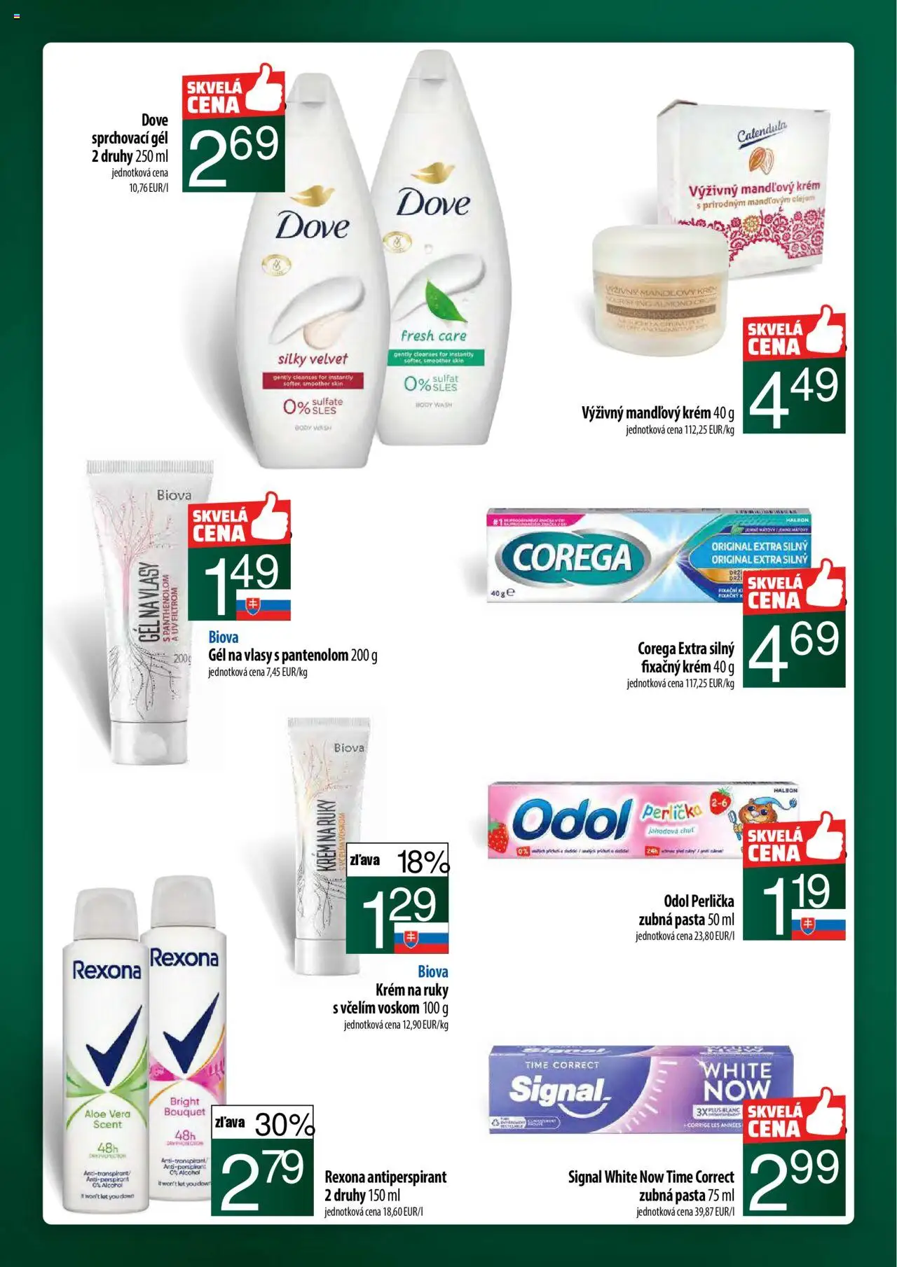 Nové COOP Jednota akcie – leták je platný od 11.09.2025 | Strana: 60 | Produkty: Krém na ruky, Antiperspirant, Zubná pasta, Krém