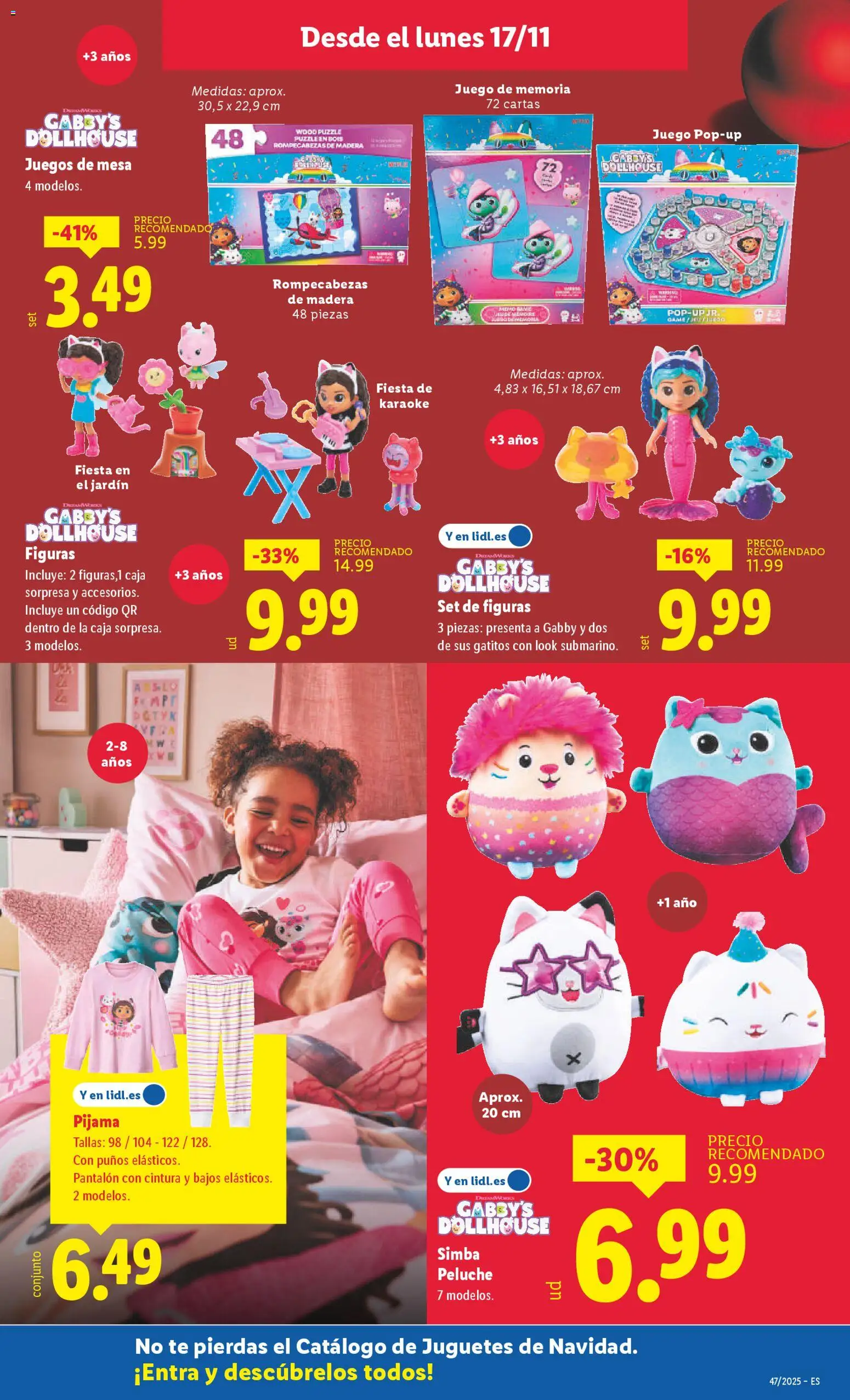 Lidl folleto de bazar │ válido desde el 17.11.2025 | Página: 15 | Productos: Pijama, Juegos de mesa, Juguetes, Mesa