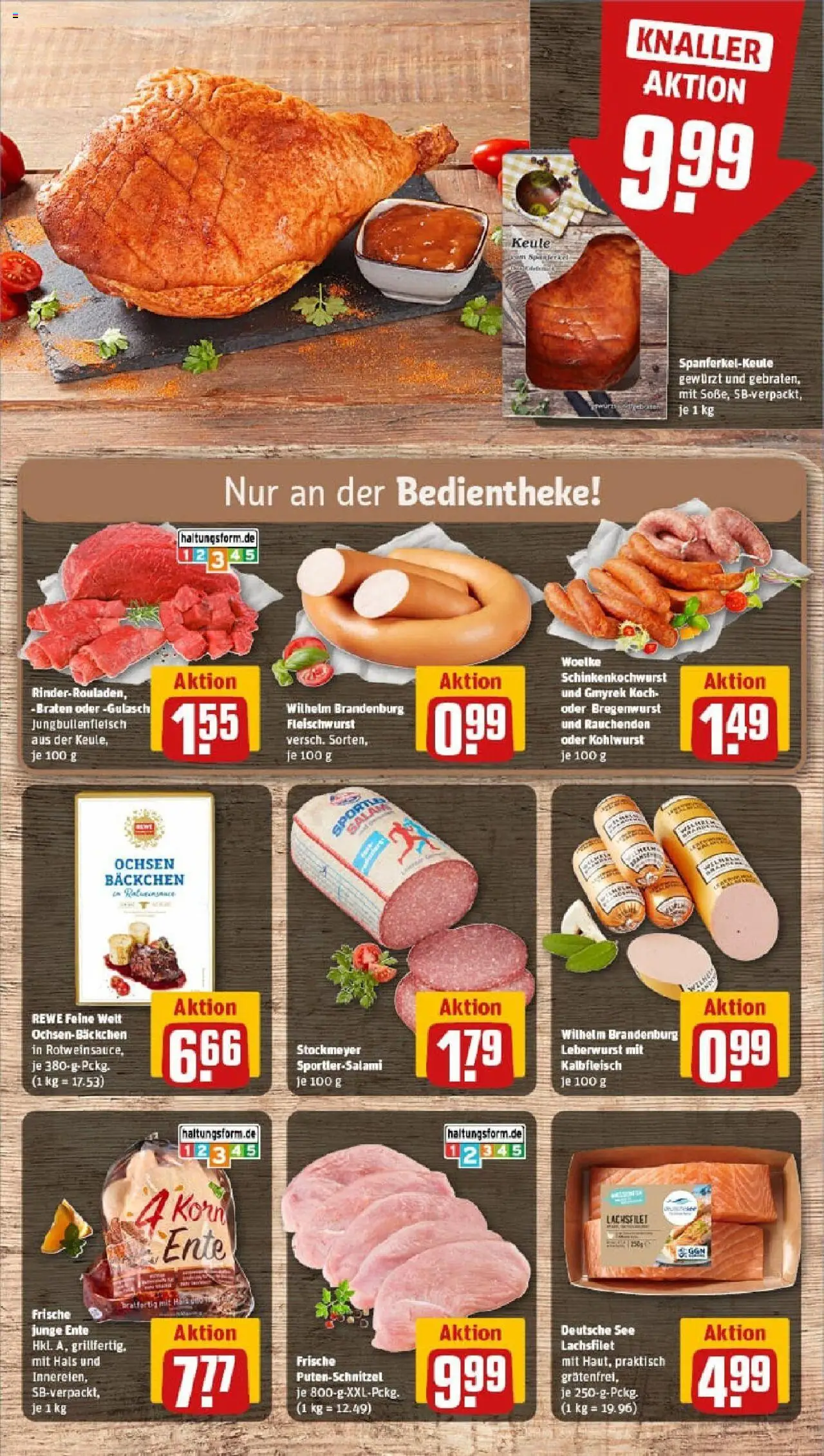 Rewe prospekt Hannover	 – gültig ab 28.09.2025 | Seite: 12 | Produkte: Gulasch, Putenschnitzel, Salami, Ente