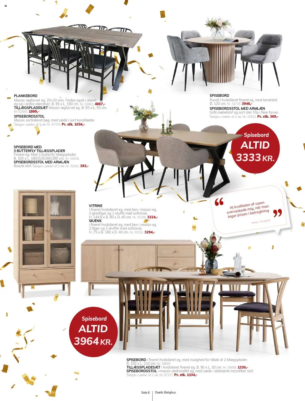 Daells Bolighus tilbudsavis – gyldig fra 24.09.2025 | Side: 6 | Produkter: Skænk, Vitrine, Butterfly