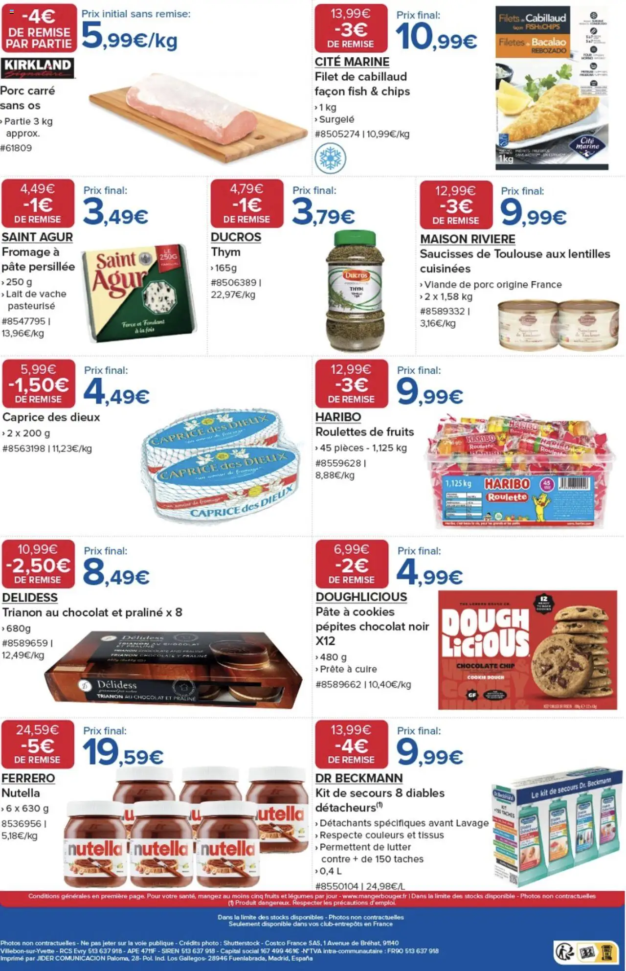  | Page: 2 | Produits: Cookies, Caprice des dieux, Nutella, Chips