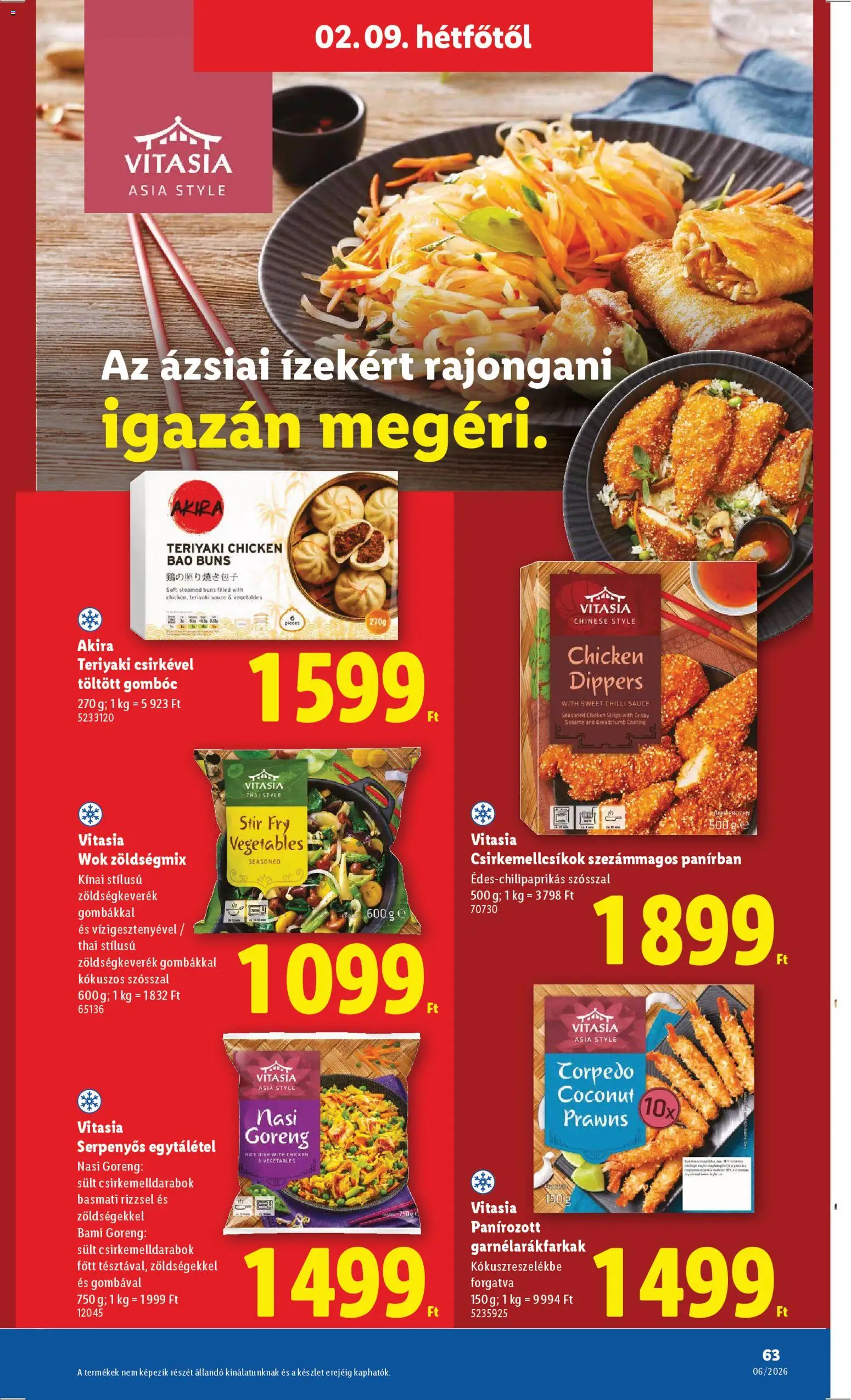 Lidl akciós ujság - amely érvényes a következő dátumtól: 05.02.2026 | Oldal: 63 | Termékek: Zöldségkeverék