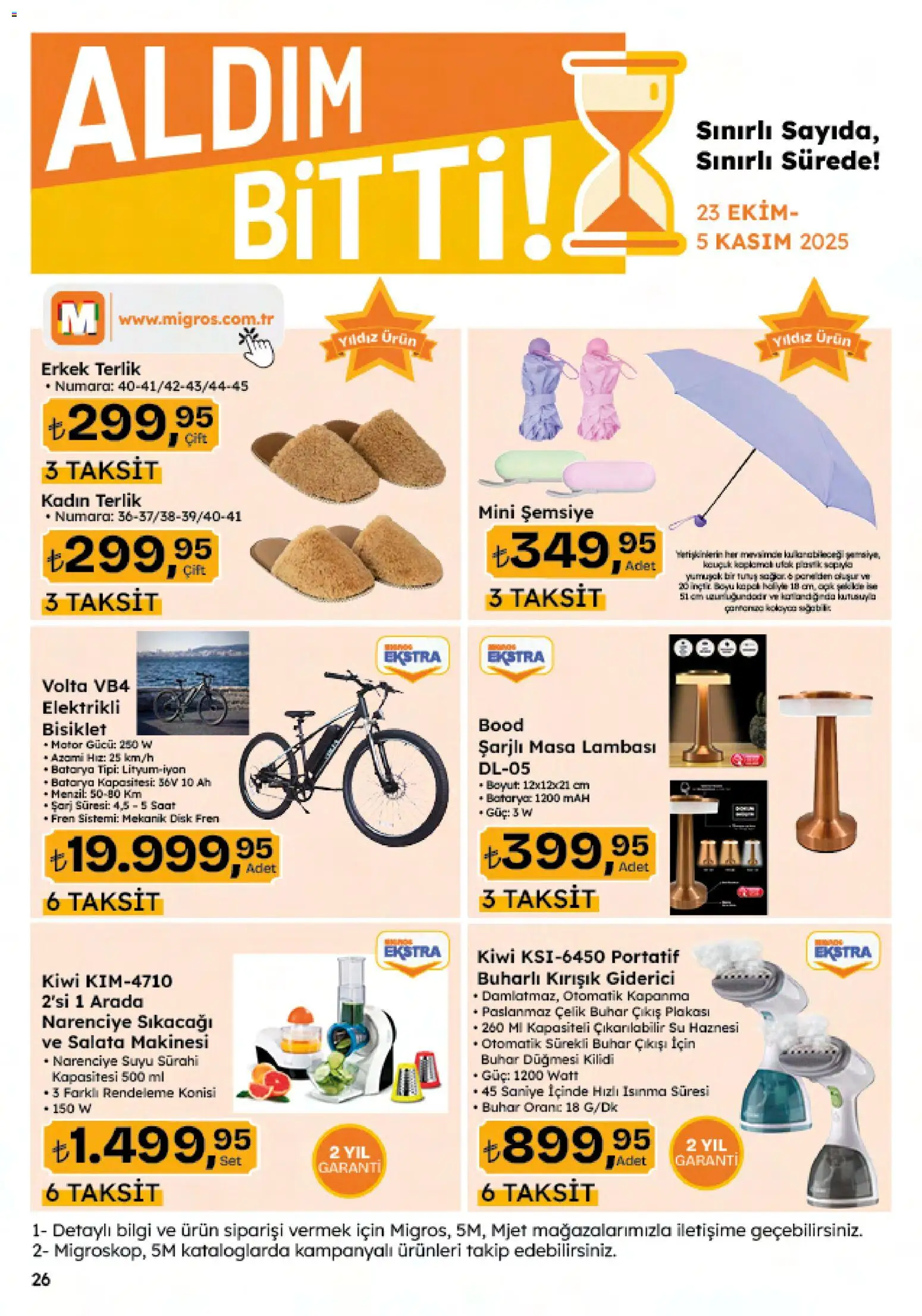 Migros Katalog - Migroskop - 23.10.2025 tarihinden itibaren geçerlidir | Sayfa: 117 | Ürünler: Lavabo, Sıcak su torbası, Duş, Ütü
