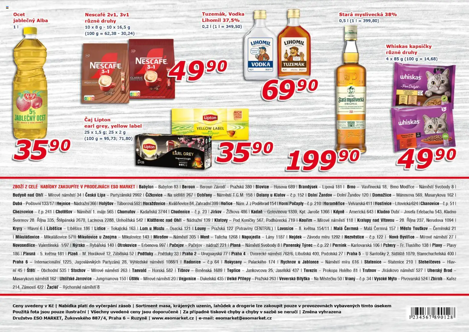 Eso market leták od 02.01.2026 | Strana: 8 | Produkty: Mošt, Jablečný ocet, Nescafé, Drogerie