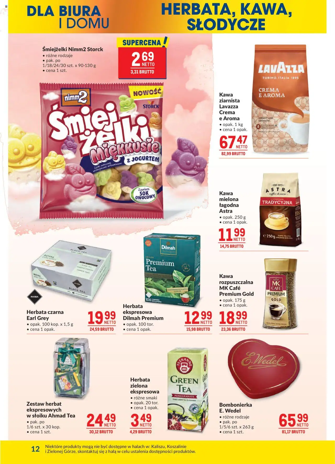 Makro Gazetka od 14.10.2025 | Strona: 12 | Produkty: Słodycze, Lavazza crema, Lavazza, Herbata