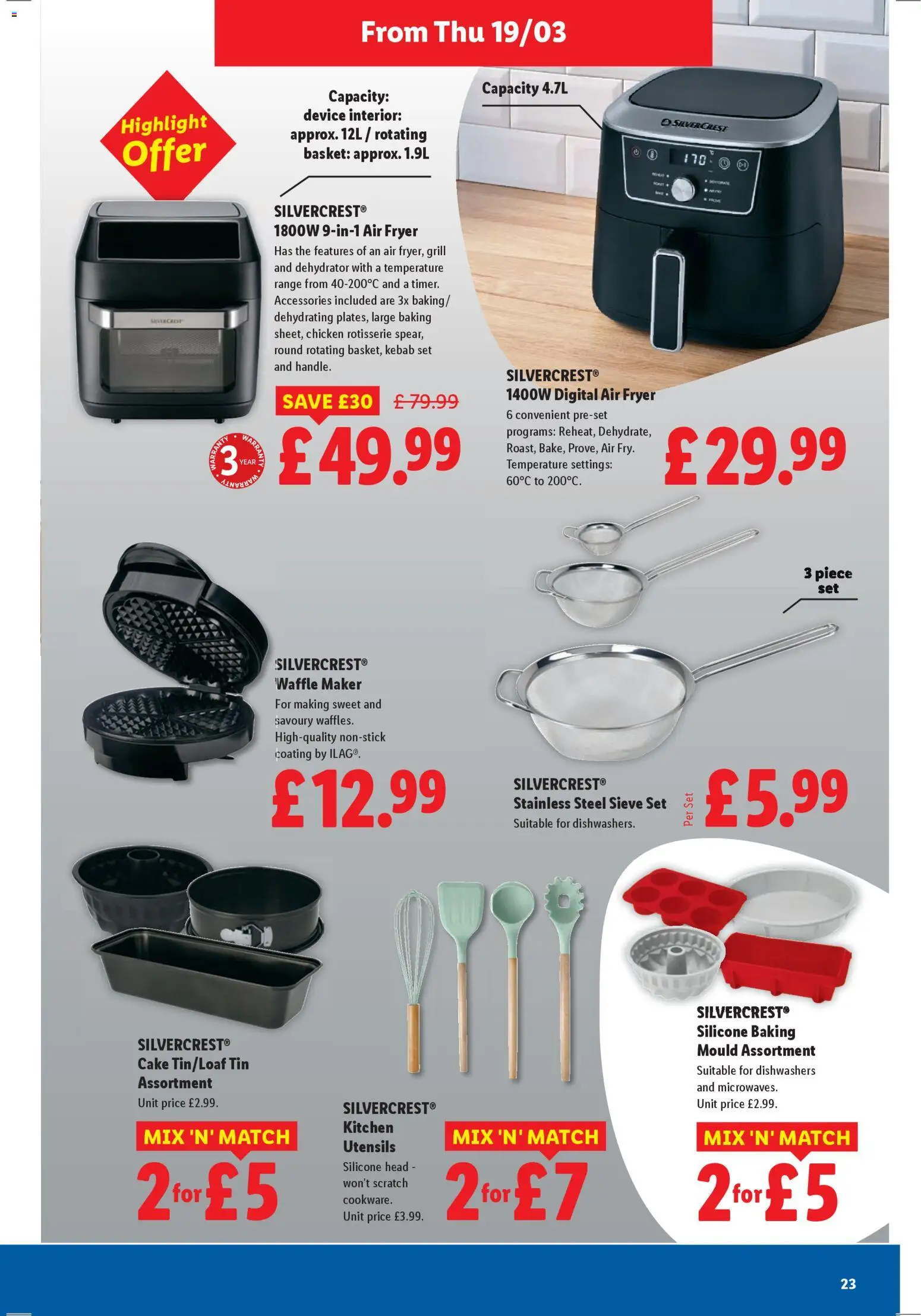 {H1} | Page: 23 | Products: Basket, Waffles, Cake, Grill