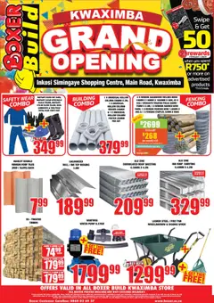 Boxer - KwaZulu-Natal - KwaXimba Build Grand Opening │ valid from 31.07.2025 | Page: 4 | Products: Suit, Glove, Hat, Wheelbarrow