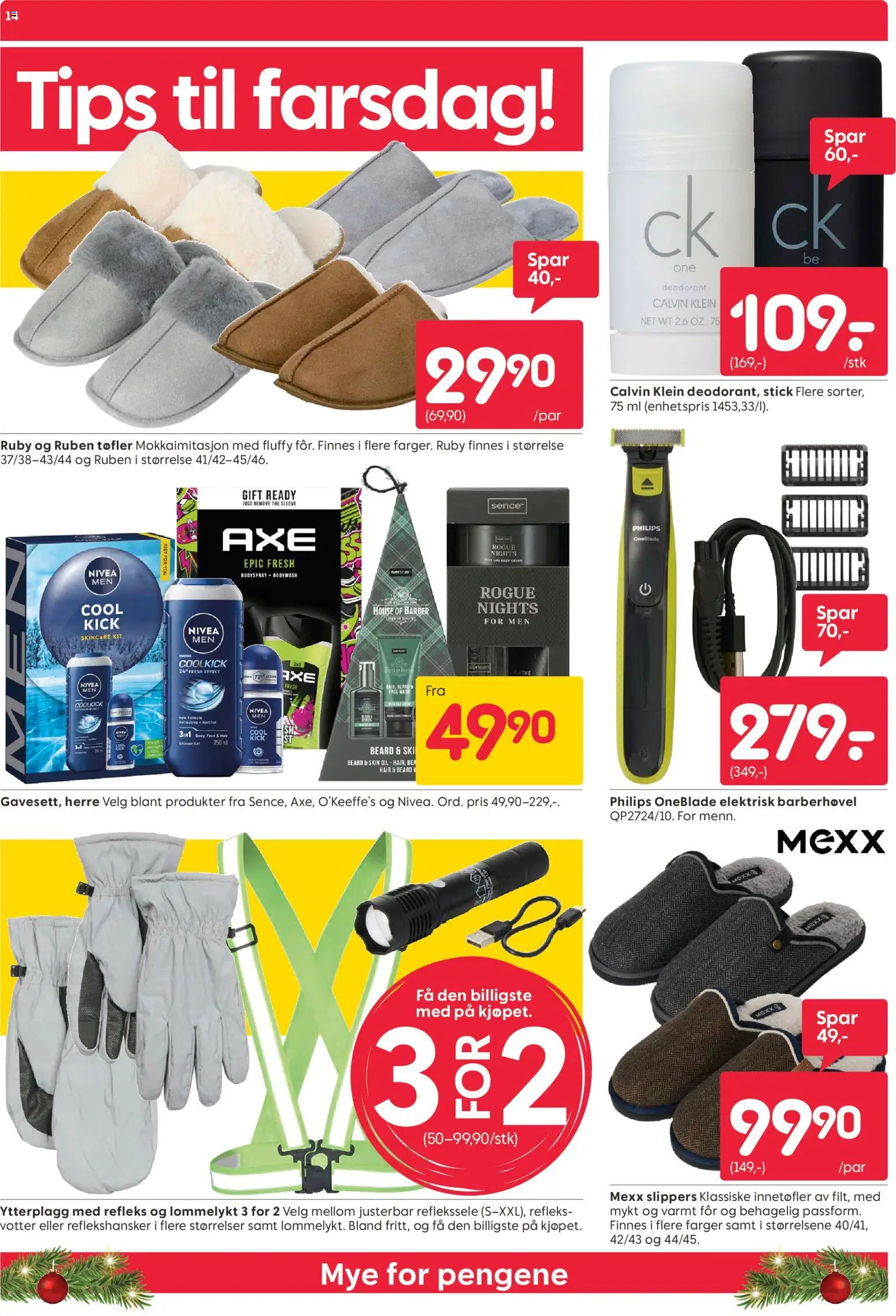 {H1} | Side: 14 | Produkter: Deodorant, Barberhøvel, Зволожувач повітря, Tøfler