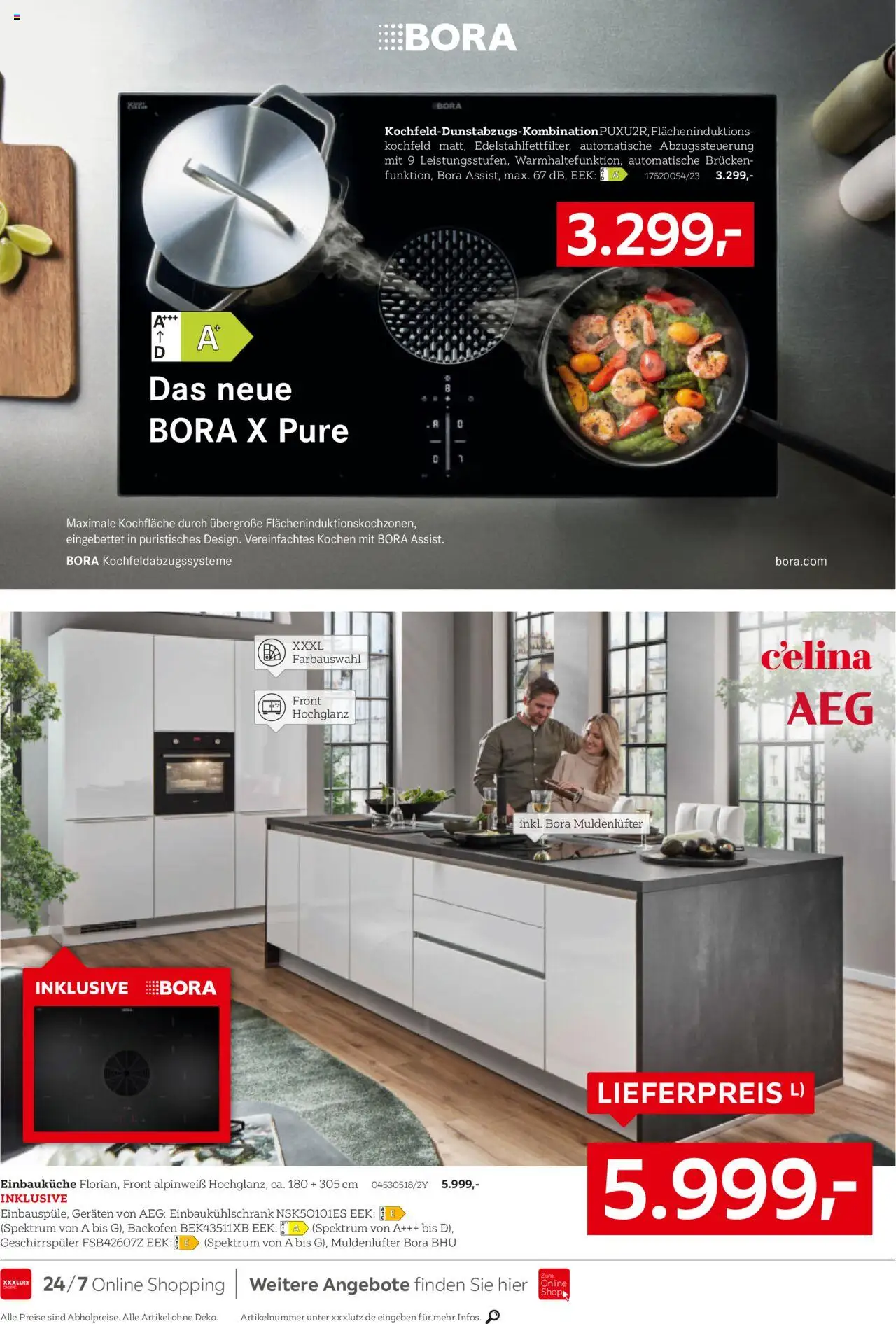 XXXL Lutz Nr. 1 bei Küchen - gültig ab dem 04.08.2025 | Seite: 24 | Produkte: AEG, Geschirrspüler, Einbauküche, Backofen