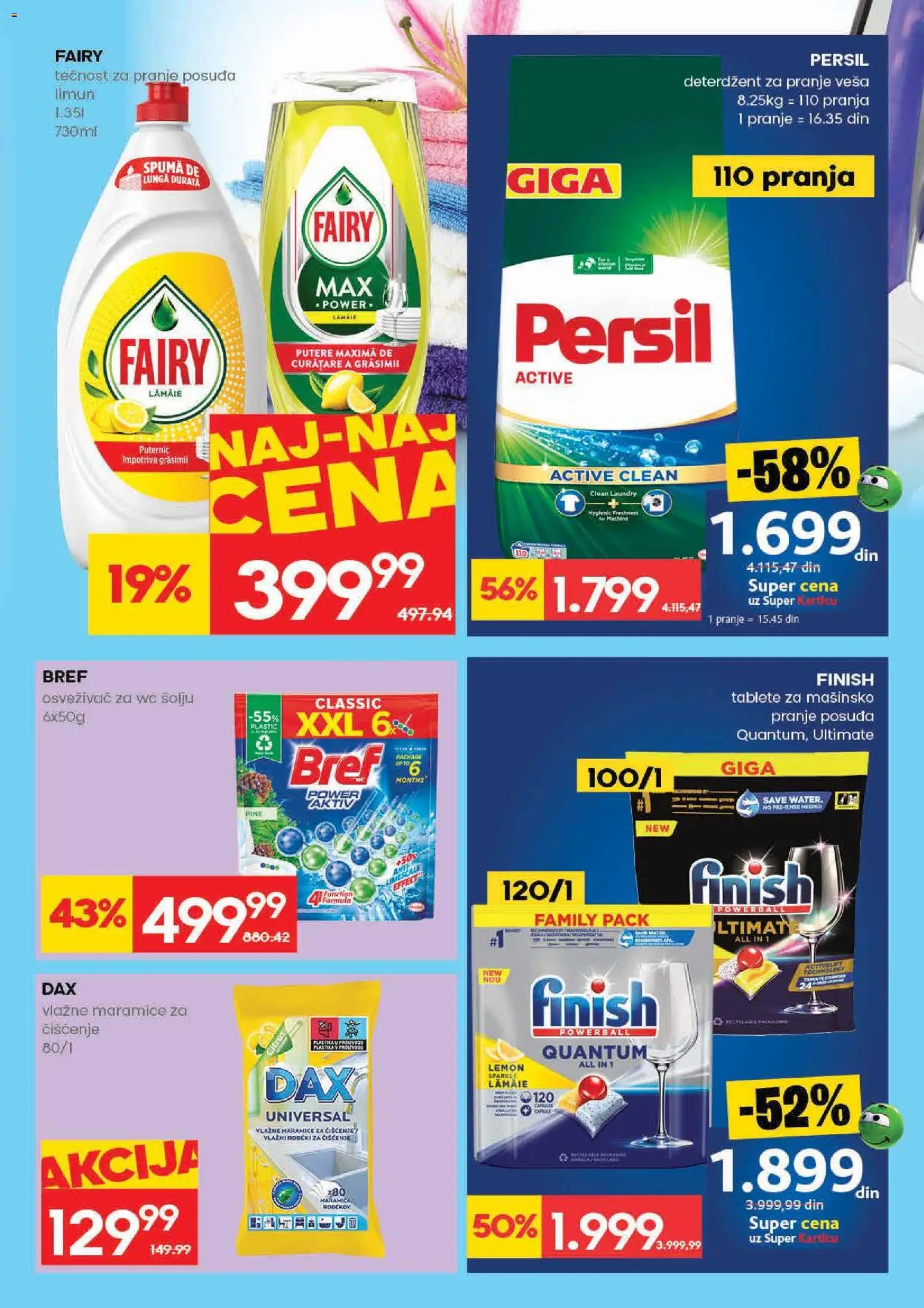 Roda katalog - važi od 30.04.2026 | Strana: 31 | Proizvode: Deterdžent, Finish, Vlažne maramice, Persil