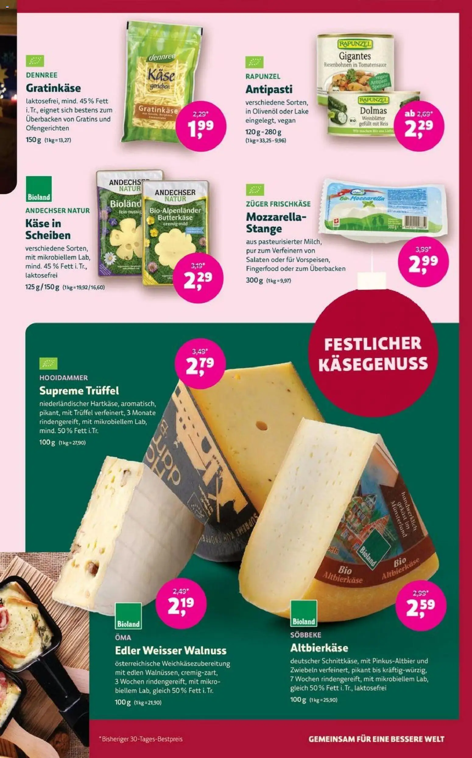 Denns BioMarkt Angebote – gültig ab 17.12.2025 | Seite: 5 | Produkte: Käse, Mozzarella, Zwiebeln, Reis