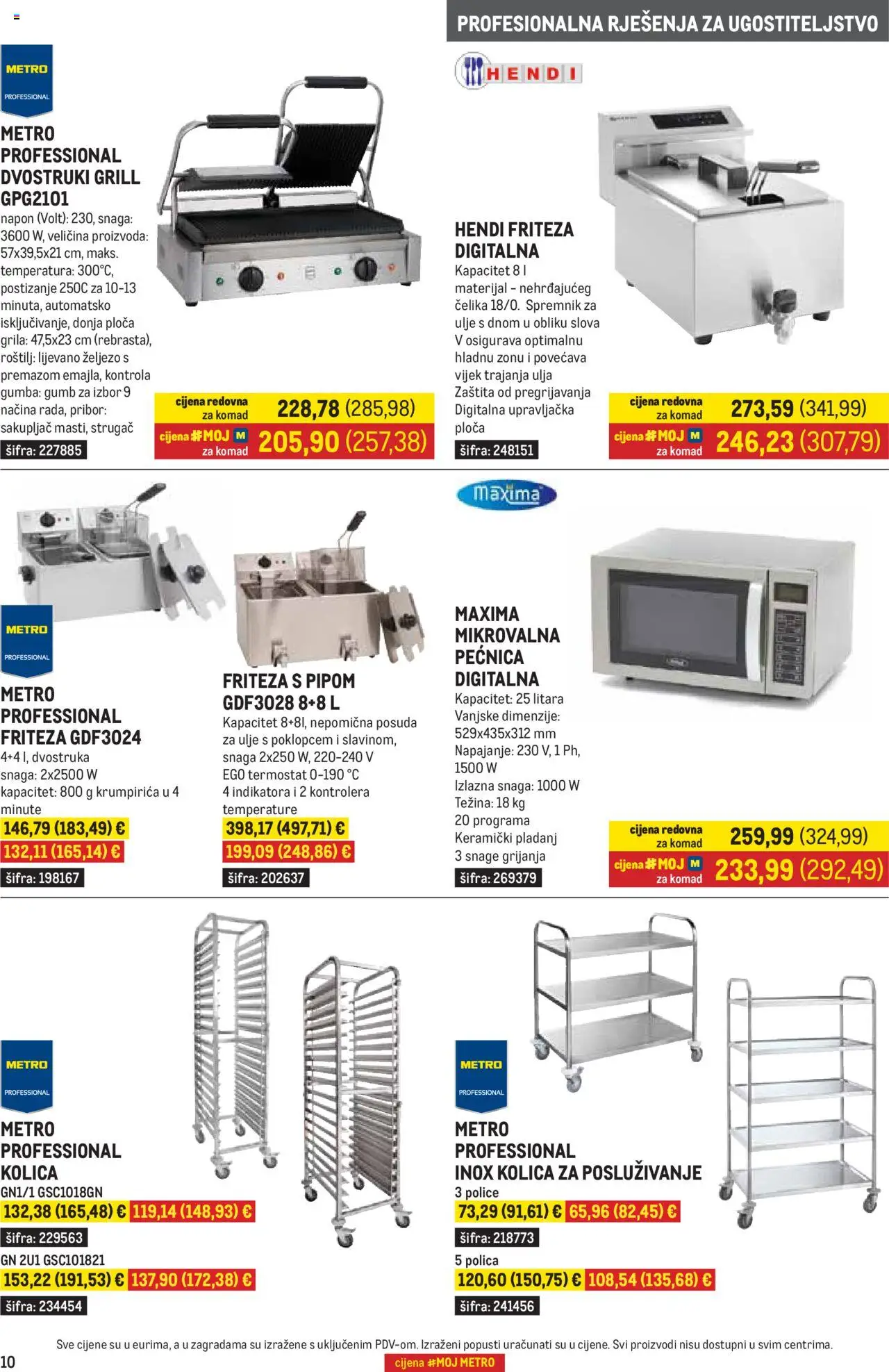 Metro katalog | vrijedi od 01.10.2025 | Stranica: 10 | Proizvodi: Roštilj, Polica, Kolica, Pladanj