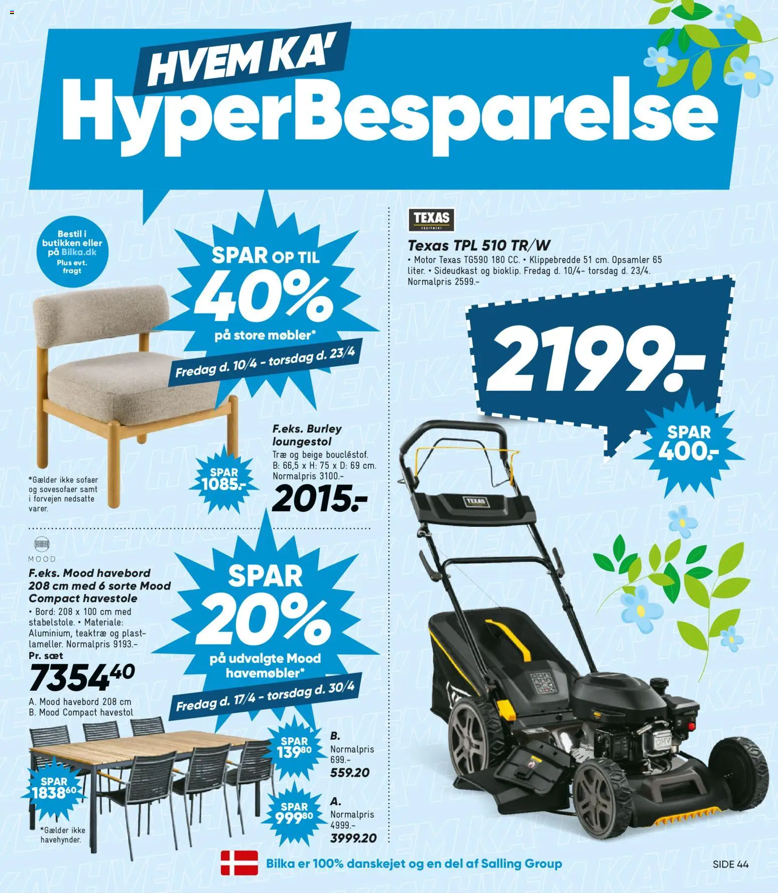 Bilka tilbudsavis – gyldig fra 17.04.2026 | Side: 5 | Produkter: Bord, Sovesofaer, Havestole