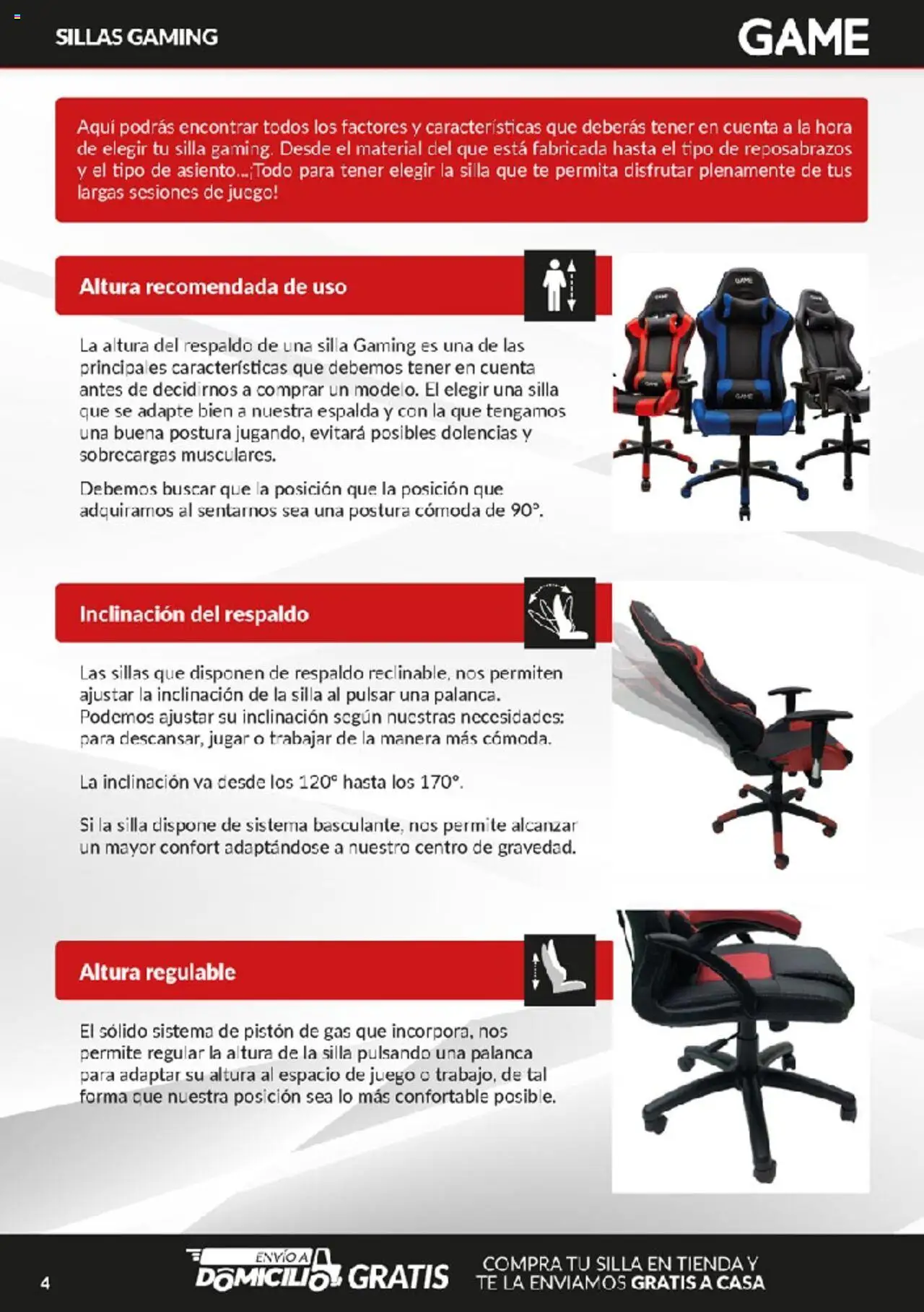 Game Sillas gaming │ válido desde el 11.06.2024 | Página: 4 | Productos: Té, Silla