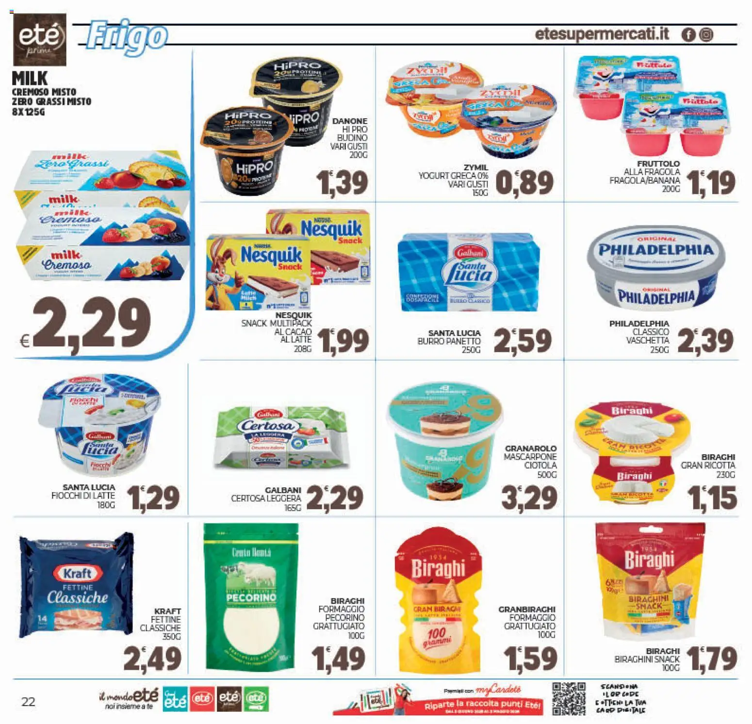 Volantino Eté del 27.12.2025 | Pagina: 22 | Prodotti: Fiocchi di latte, Formaggio, Pecorino, Ciotola