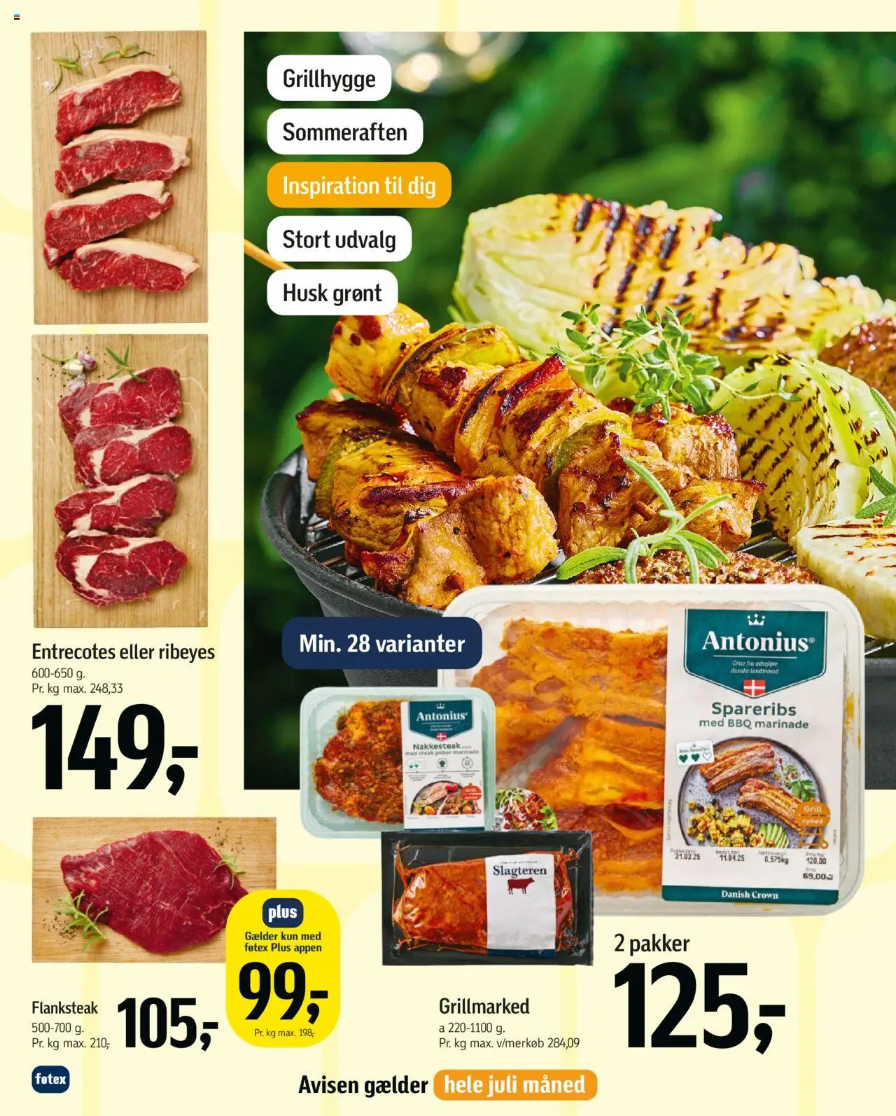 Føtex Tilbudsavis gyldig fra 27.06.2025 | Side: 10 | Produkter: Peber, Spareribs, Grill