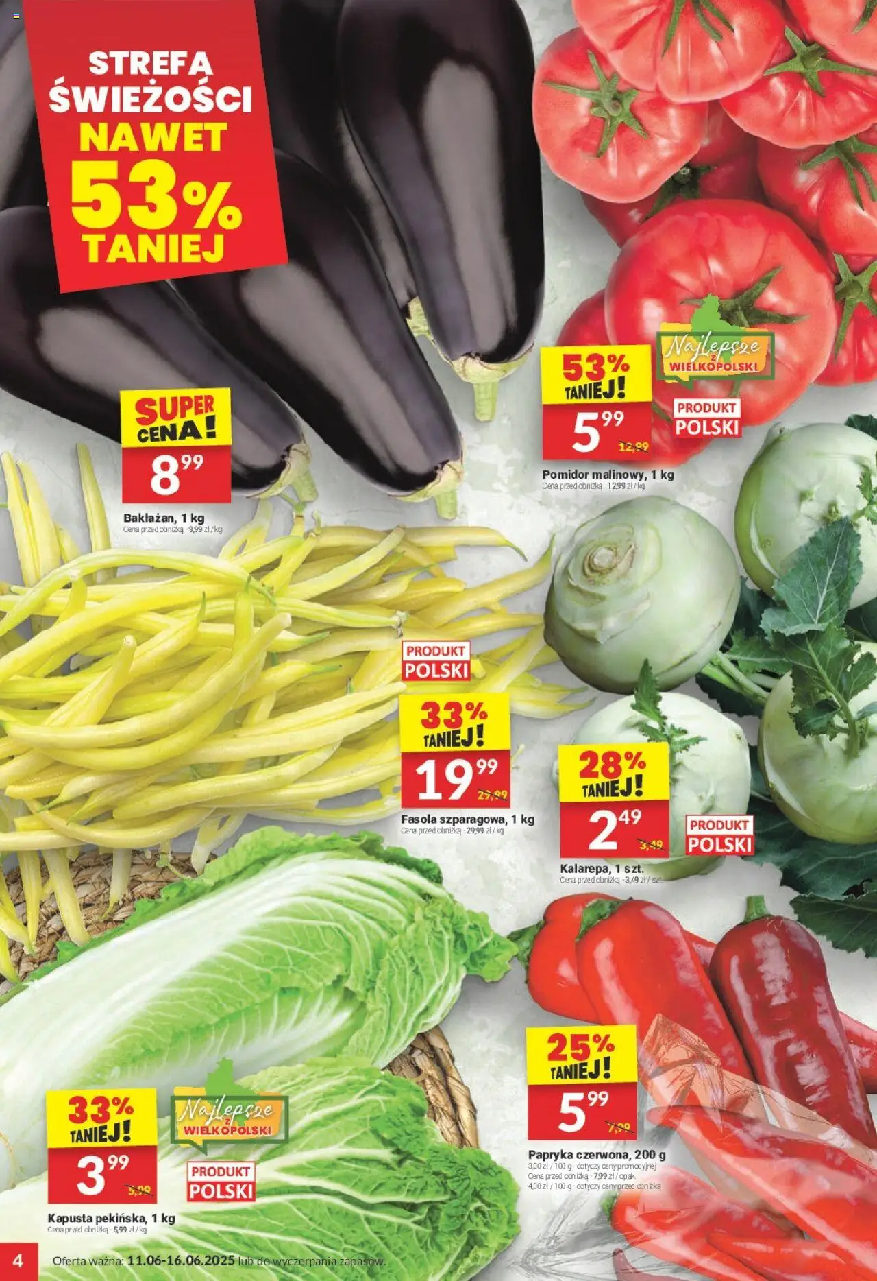 Twój Market Gazetka od 11.06.2025 | Strona: 4 | Produkty: Kapusta, Papryka