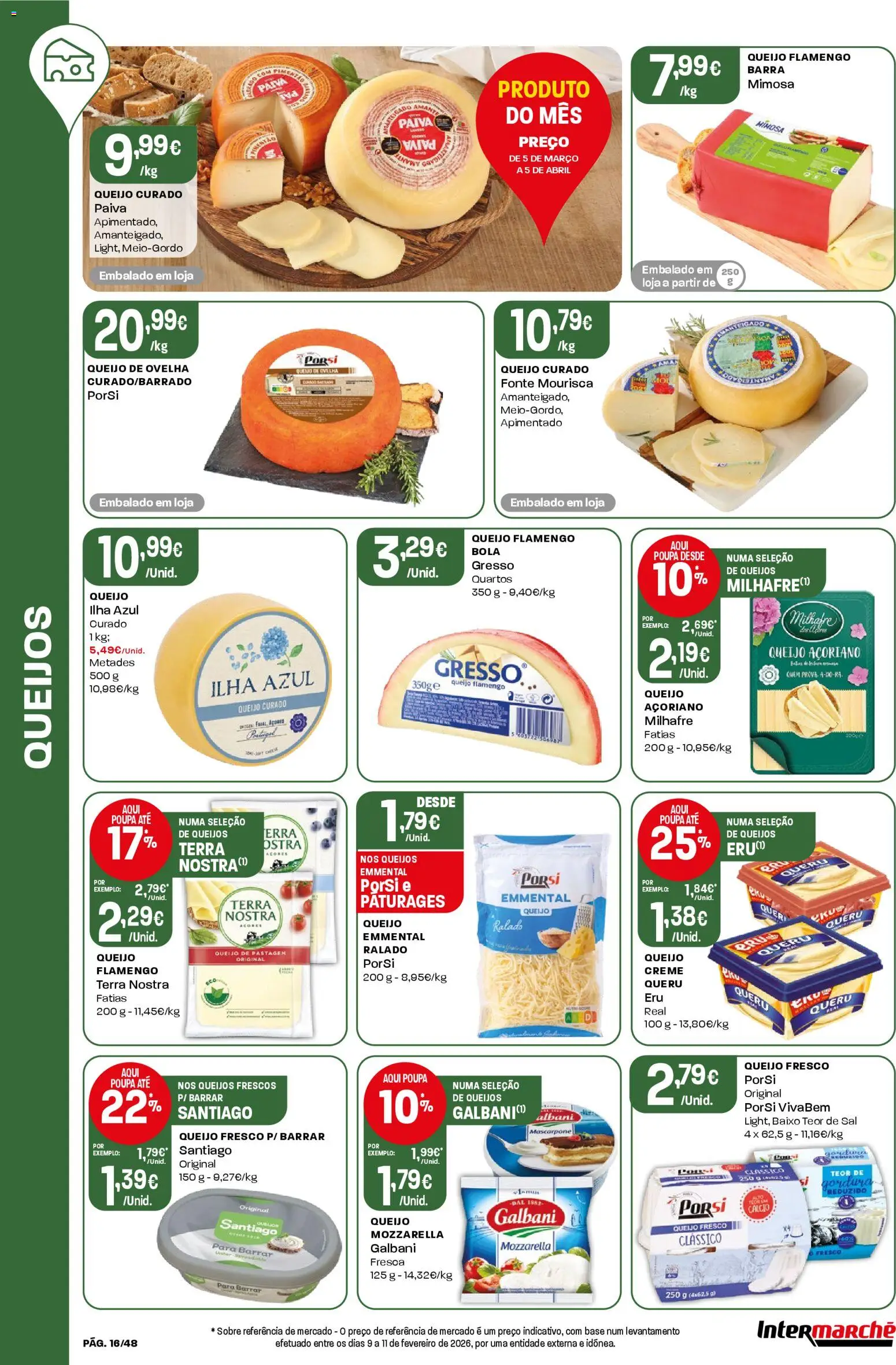 Intermarché folheto │ válido de 19.03.2026 | Página: 16 | Produtos: Base, Sal, Queijo, Creme