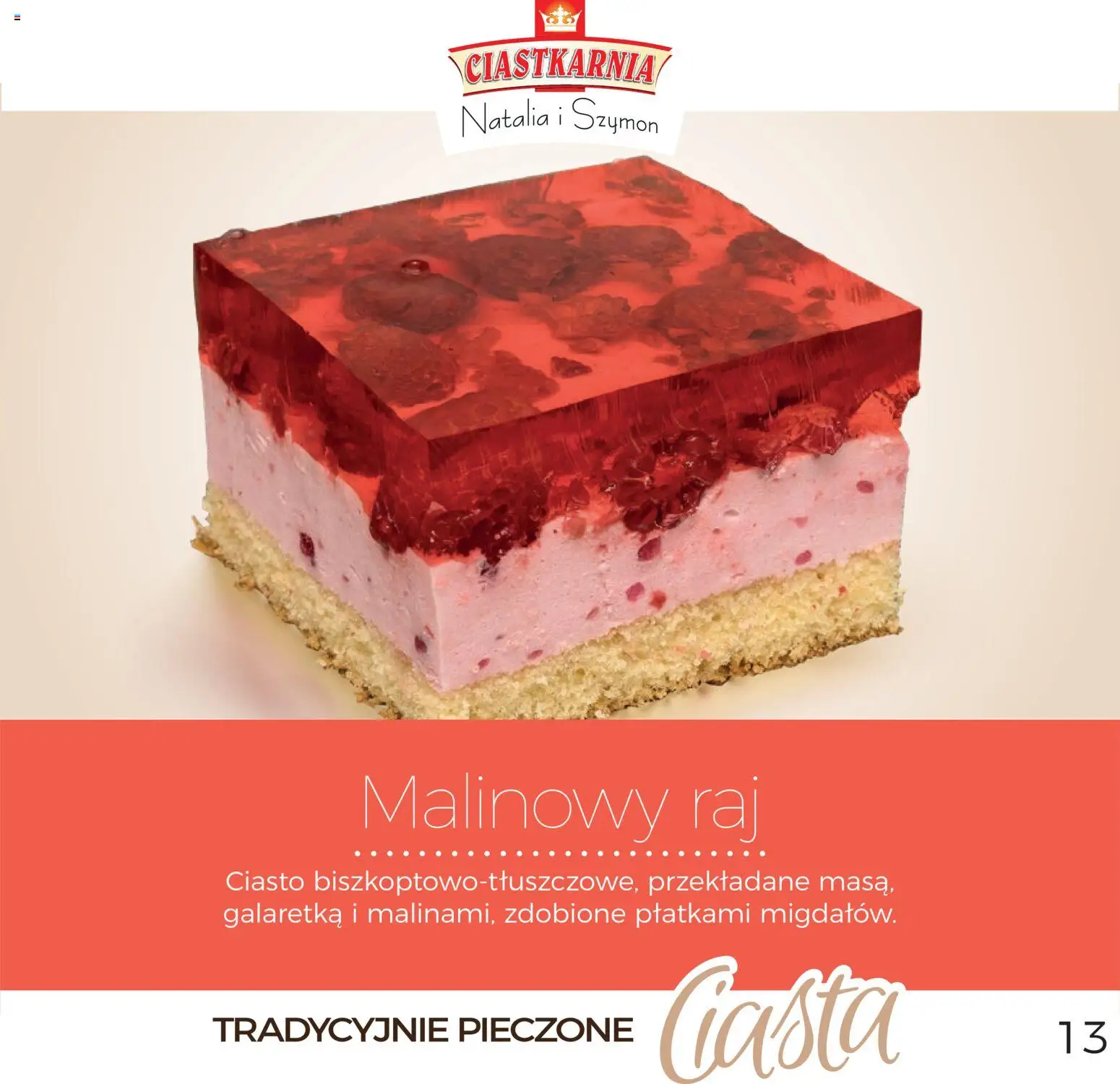 Topaz Gazetka - Ciasta  od 01.12.2025 | Strona: 13 | Produkty: Galaretka, Ciasto