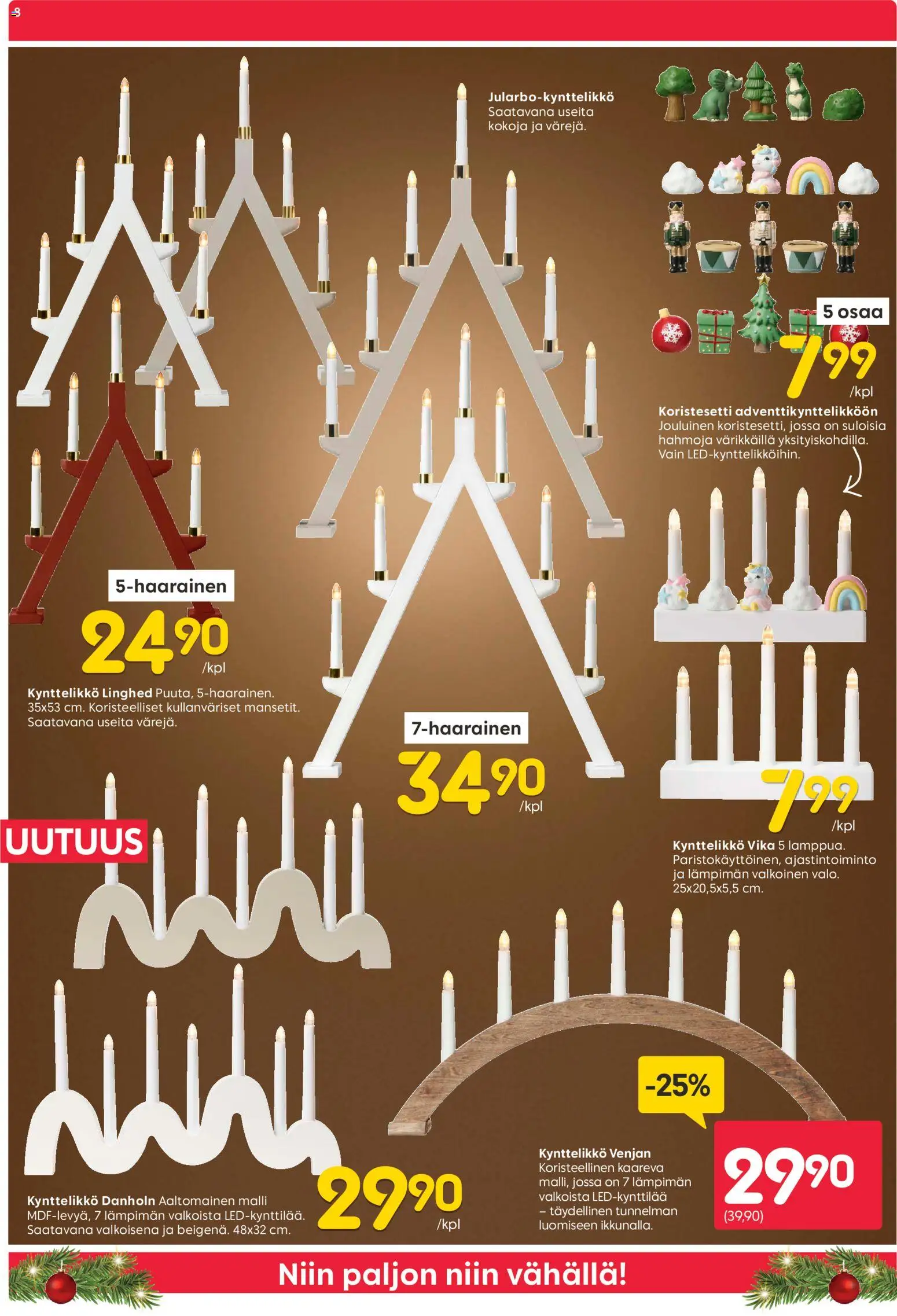 Rusta tarjoukset – voimassa 10.11.2025 alkaen | Sivu: 8 | Tuotteet: Kynttelikkö