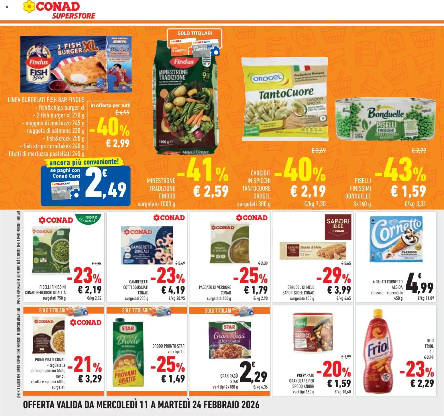 Volantino Conad del 11.02.2026 | Pagina: 22