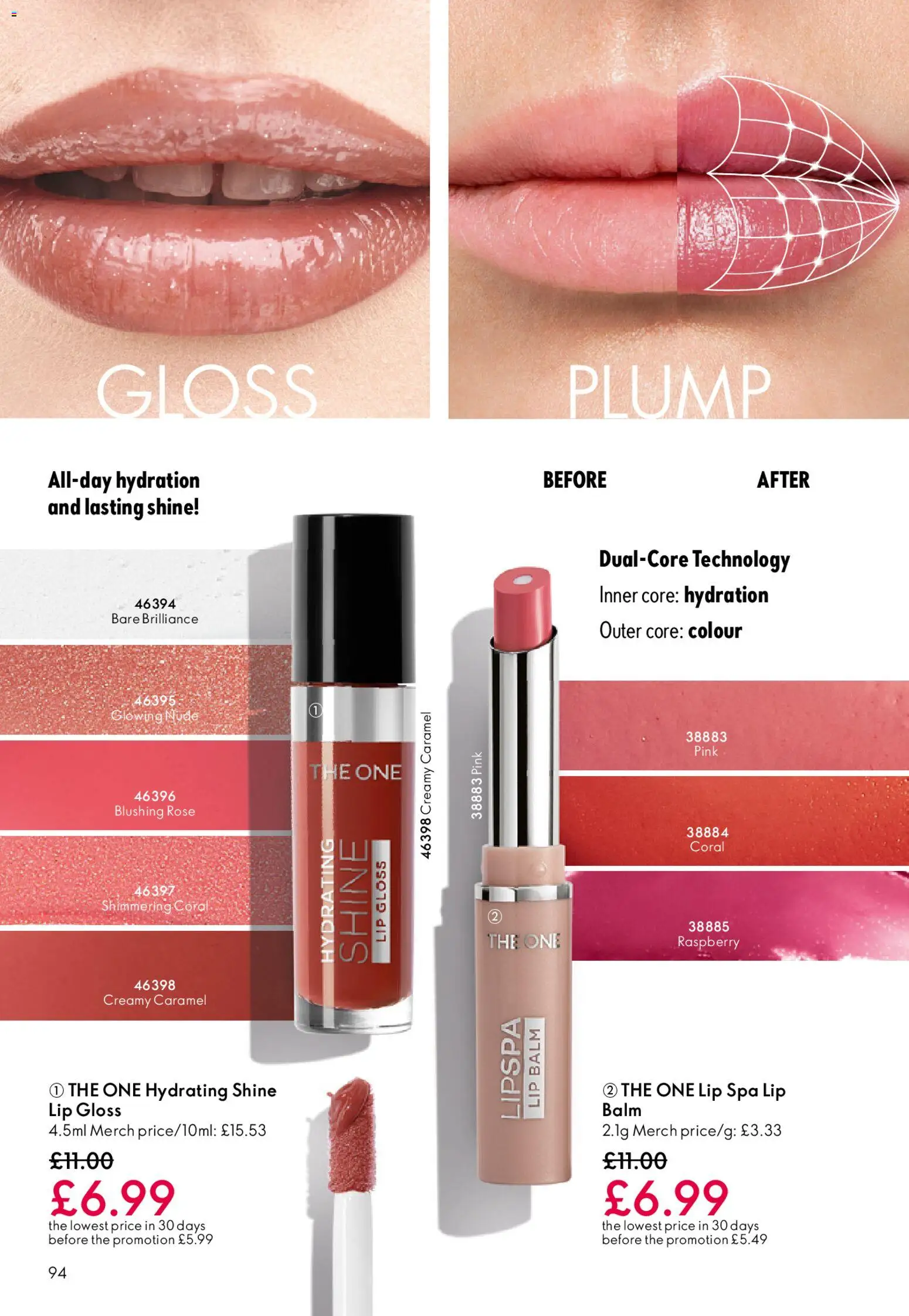 {H1} | Page: 94 | Products: Lip gloss, Raspberry
