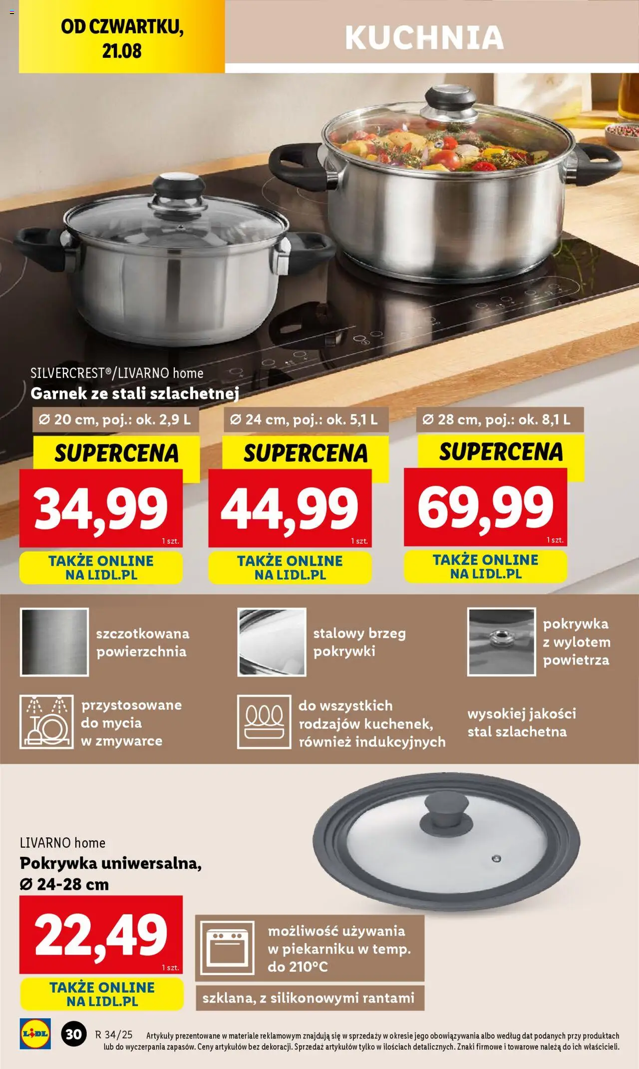 Lidl Katalog od 18.08.2025 | Strona: 32 | Produkty: Garnek