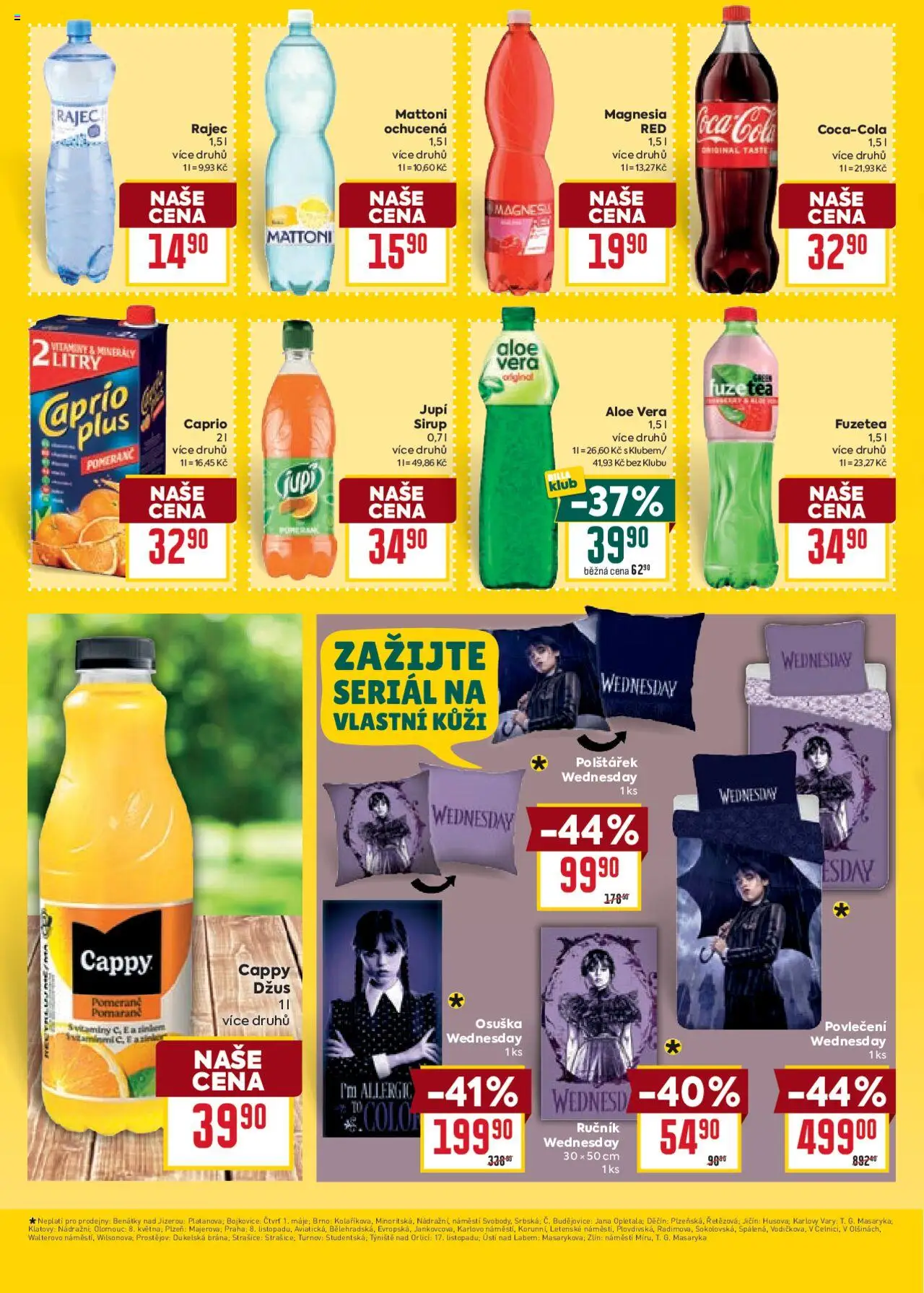 Billa Velký leták od 06.08.2025 | Strana: 19 | Produkty: Ručník, Coca cola, Jupí, Sirup