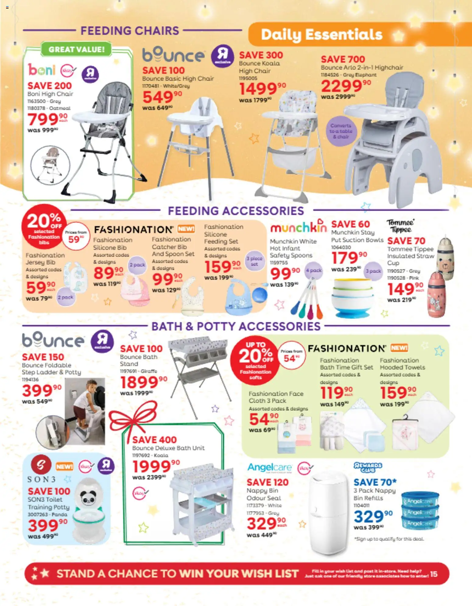New Babies R Us catalogue – valid from 06.11.2025 | Page: 15 | Products: Table, Chair, Toilet, Silicone