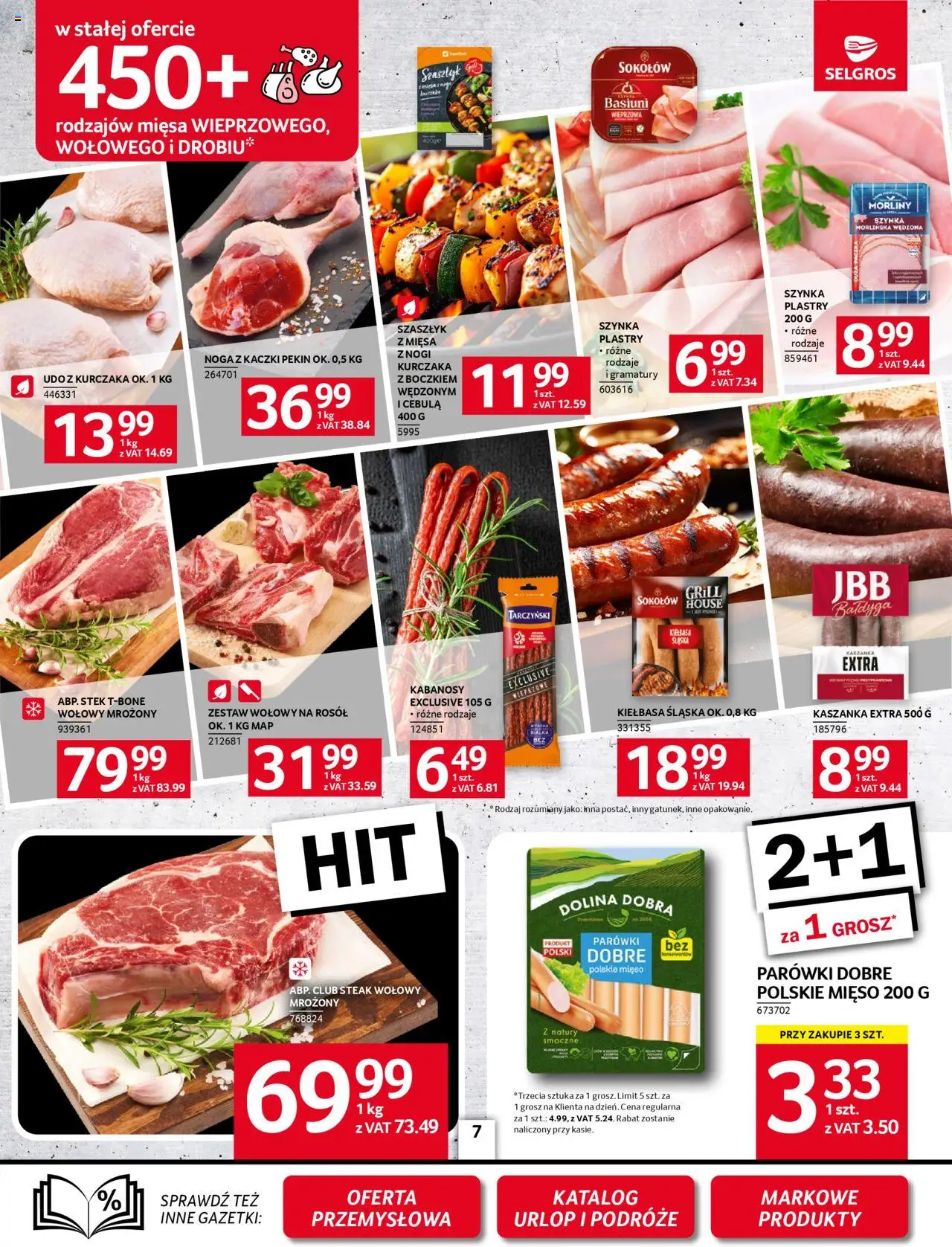 Selgros cash&carry Gazetka od 18.06.2025 | Strona: 7 | Produkty: Kiełbasa, Kabanosy, Noga z kaczki, Kiełbasa śląska