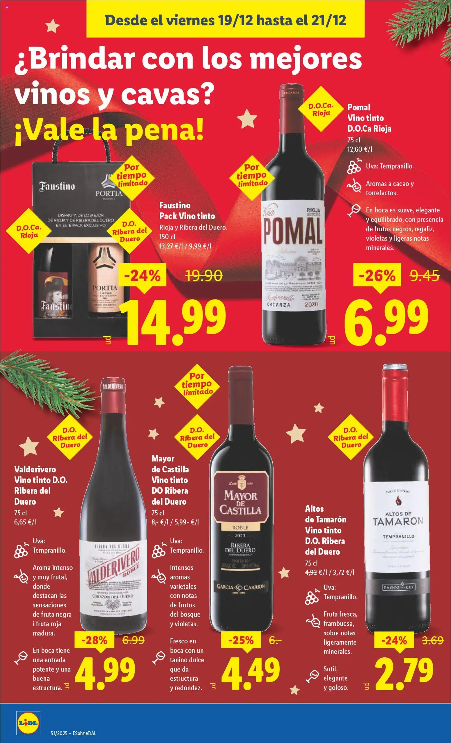 Lidl folleto │ válido desde el 15.12.2025 | Página: 40 | Productos: Vino, Φρυγανιές σικάλεως