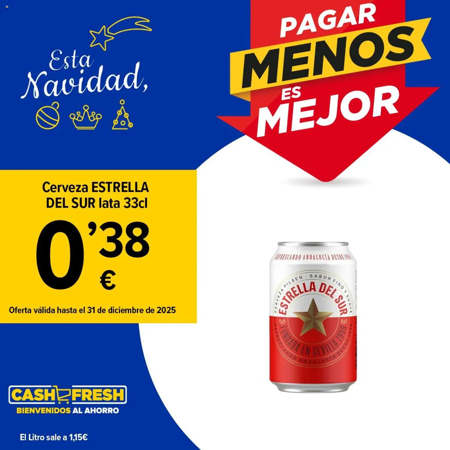 Cash Fresh folleto │ válido desde el 31.12.2025 | Página: 1 | Productos: Cerveza