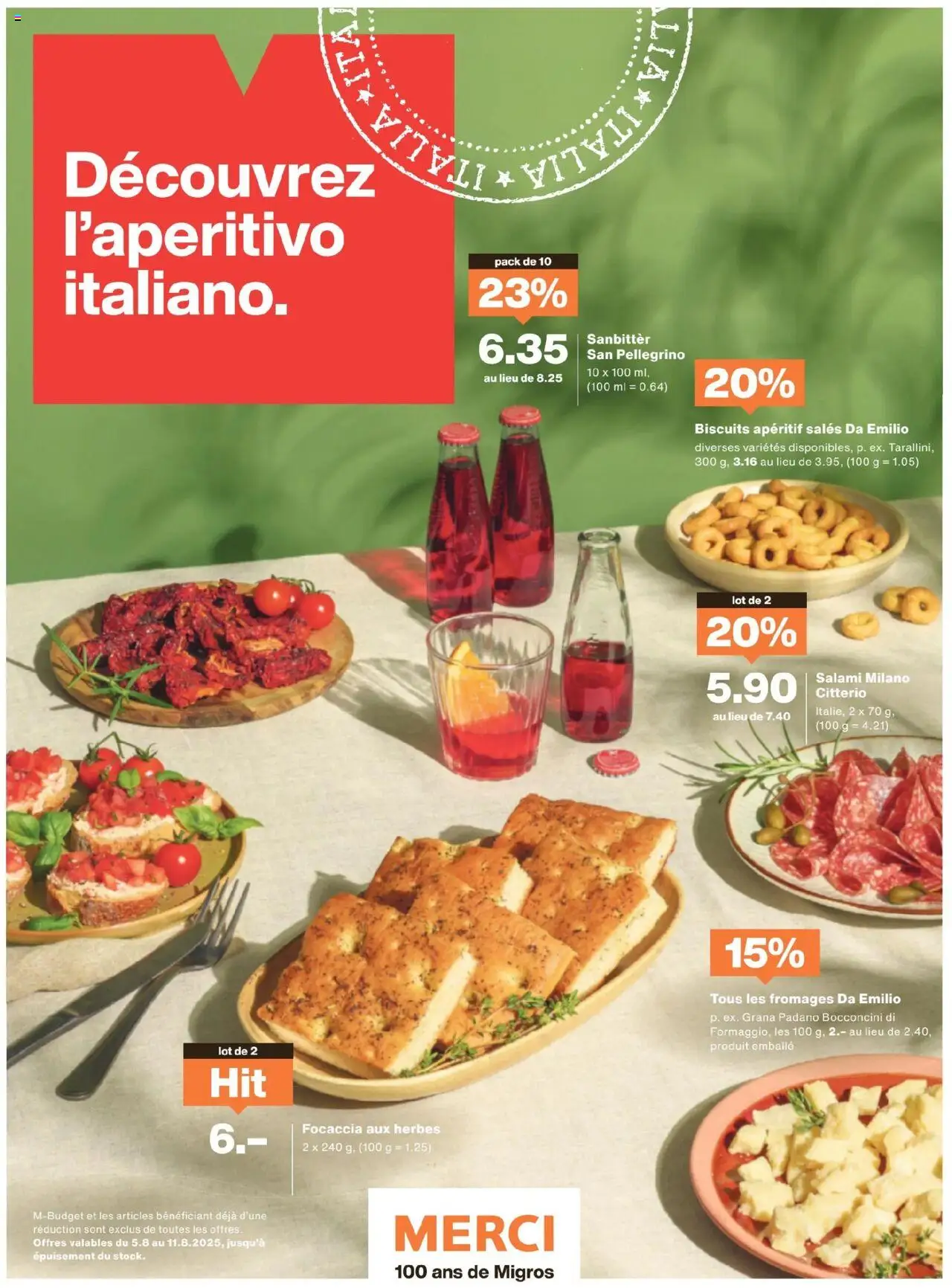 Migros - Magazin FR ab 05.08.2025 | Seite: 4 | Produkte: Salami